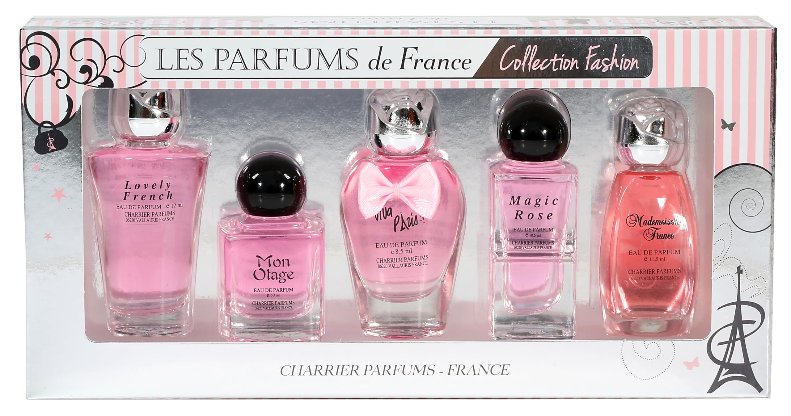 5 Eaux de Parfum Gift Set - 'Collection Fashion' - 49.7 ml - Made in Provence, France