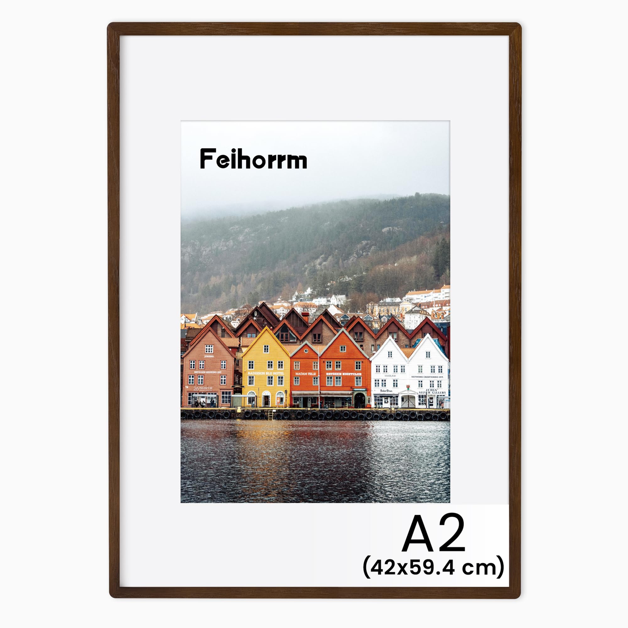 Feihorrm Bilderrahmen, Massivholz Fotorahmen