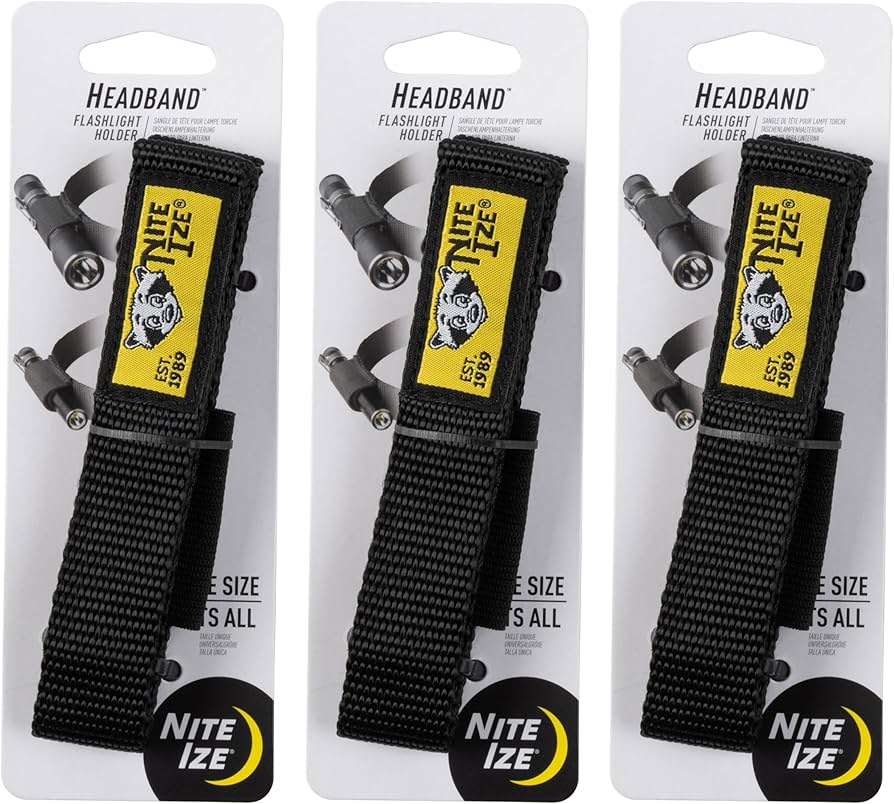 Amazon.com: Nite Ize Headband Flashlight Holder - Adjustable