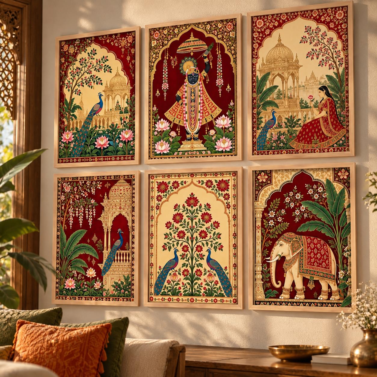 Kotart Madhubani Wall Art - Framed Paintings -20 Kotart Madhubani Wall Art - Framed Paintings -20