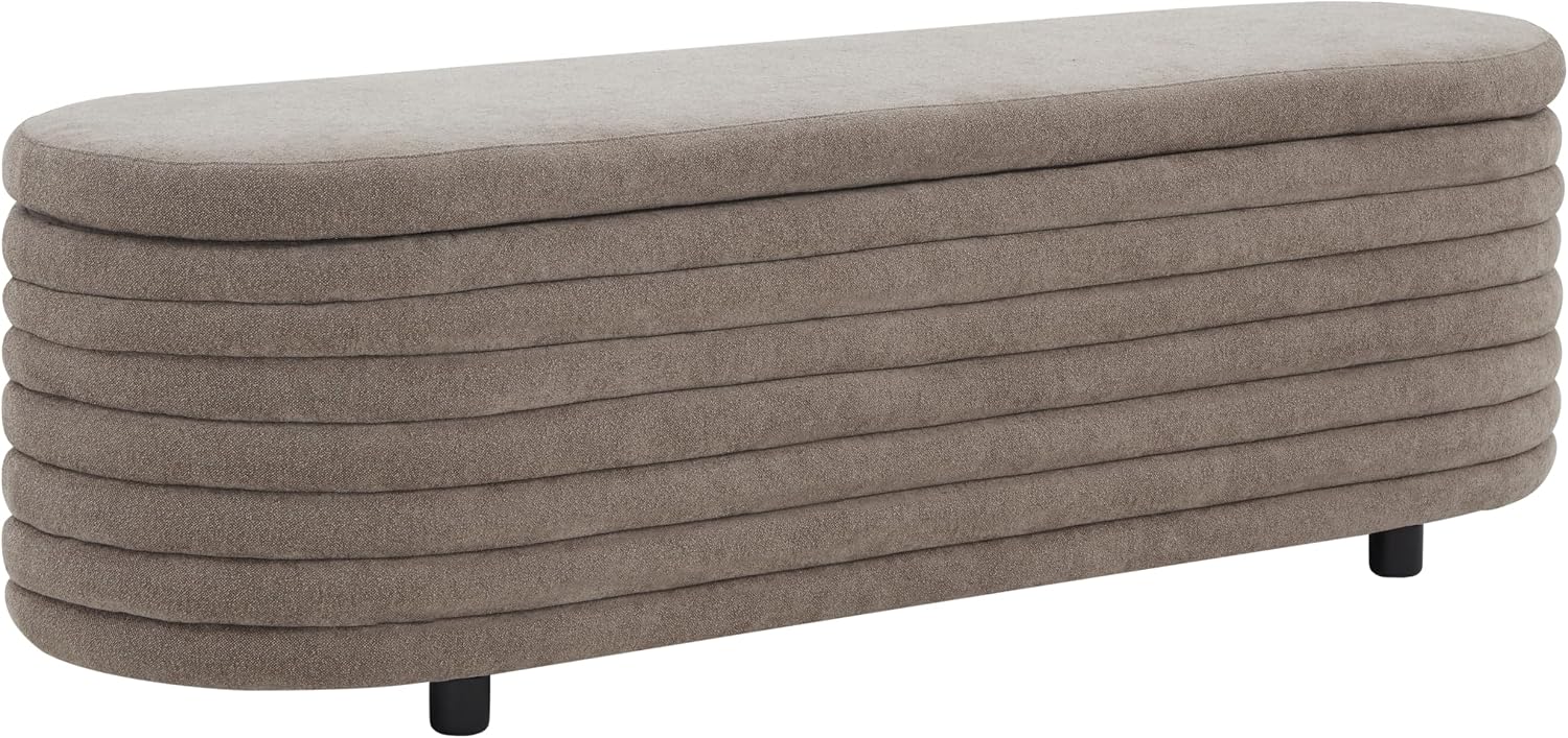 SAFAVIEH Home Couture Collection SFV5040 Bench, Dark Grey/Black