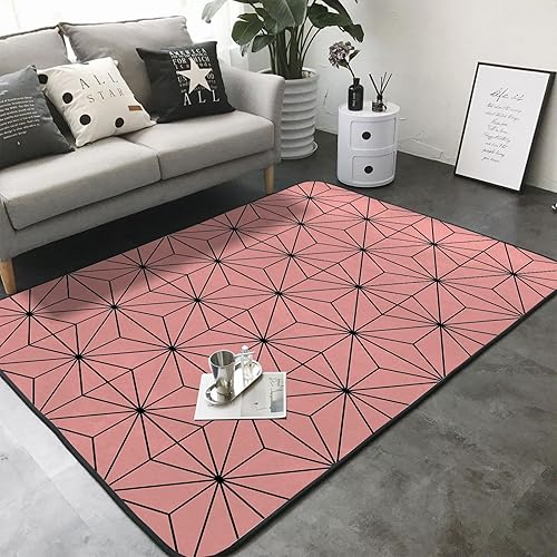 Miniatura 3 de Alfombra de esponja lavable para niños, niñas, niños, dormitorio, sala de estar, anime, alfombra antideslizante de Demon Kamado Nezuko, súper suave,