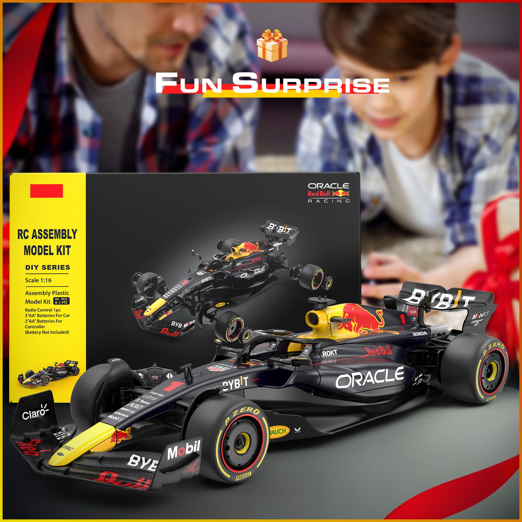 Amazon.com: Voltz Toys Licensed Red Bull F1 RB19 RC Car Building