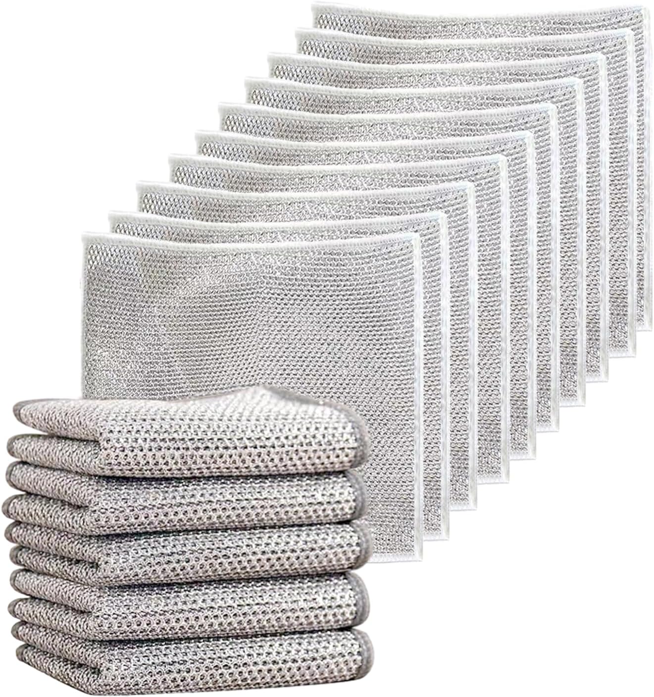 Zuimei 20PCS Multipurpose Wire Dishwashing Rags for Wet and Dry
