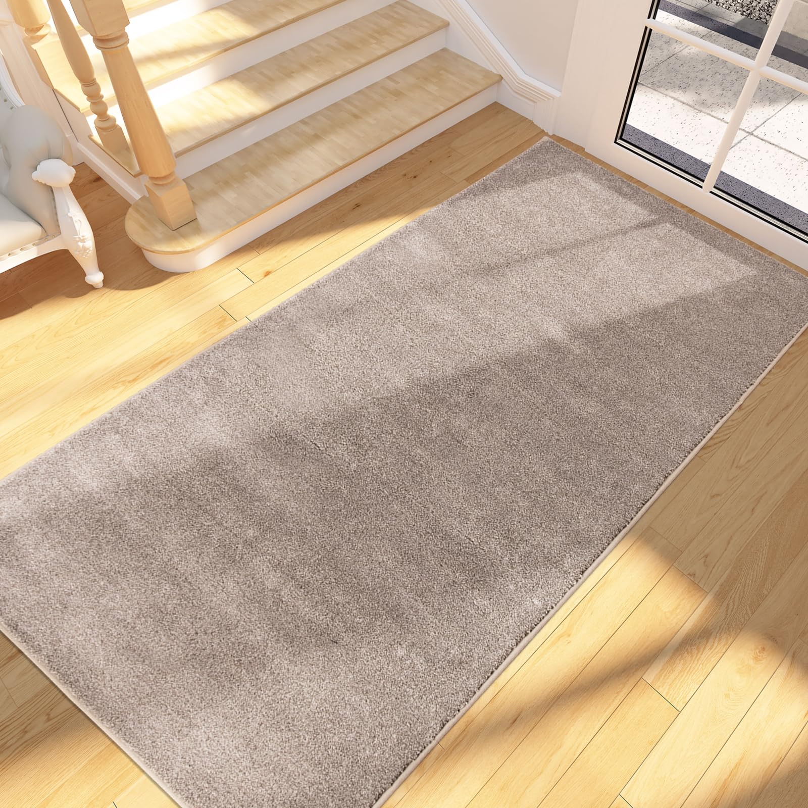 FCSDETAIL Dirty Trap Door mat 80 x 178 cm, Non Slip Machine Washable Entrance Rug, Inside Floor Runner for Dog Door and Hallway