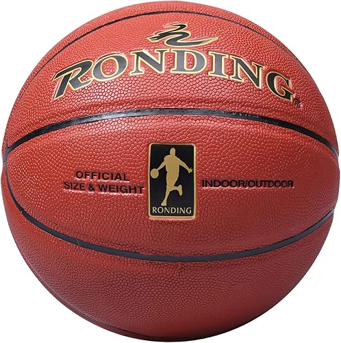 RONDING Baloncesto de baloncesto de 29.5 pulgadas para interiores y exteriores, talla oficial de la NBA 7