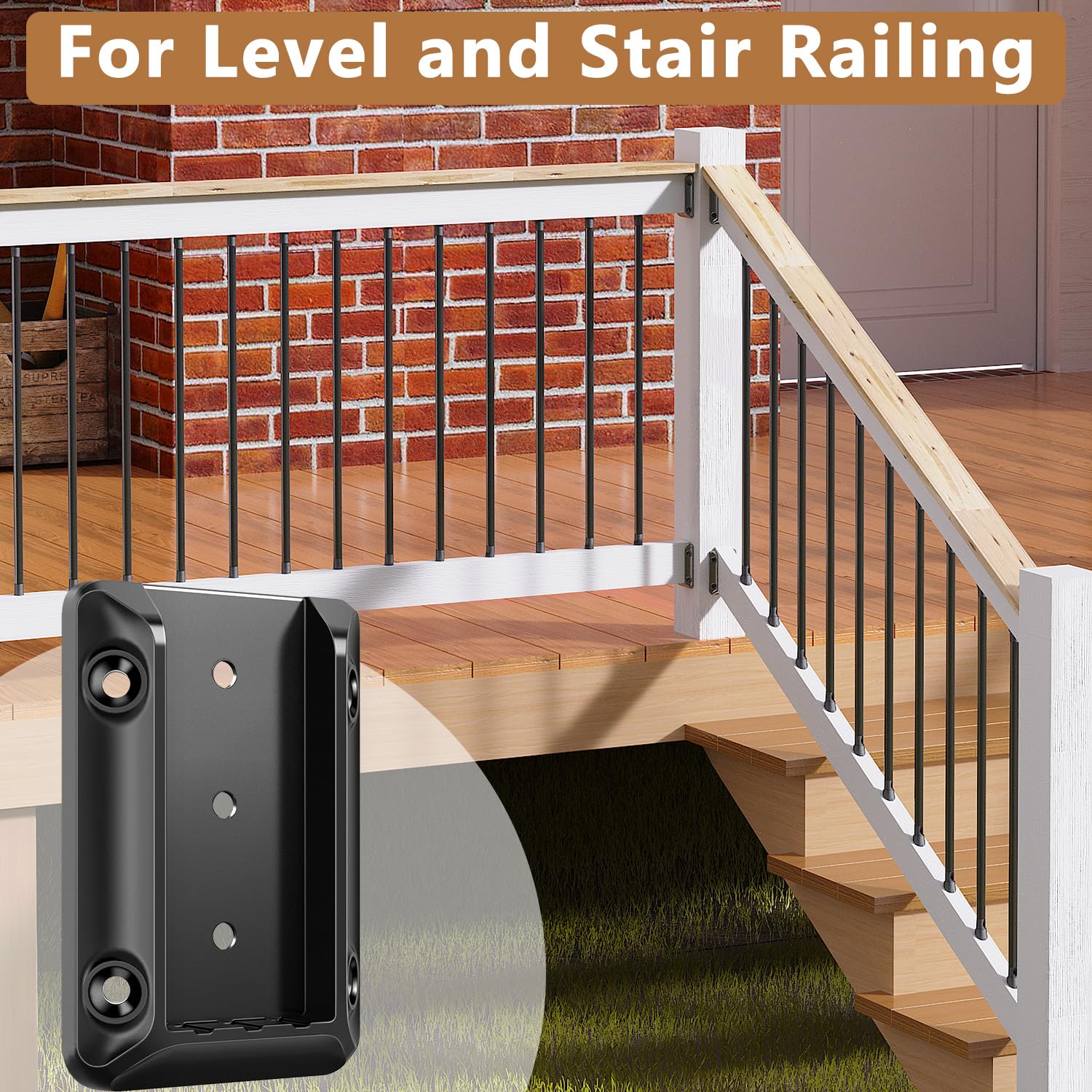 Snapklik.co : Wanhork 304 Stainless Steel Deck Railing Connectors, For 2x4