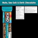 KIND Healthy Snacks Bars, Nuts, Sea Salt, & Dark Chocolate, Gluten Free, Low Sugar, High Fiber Snacks, 6g Protein, 12 Count
