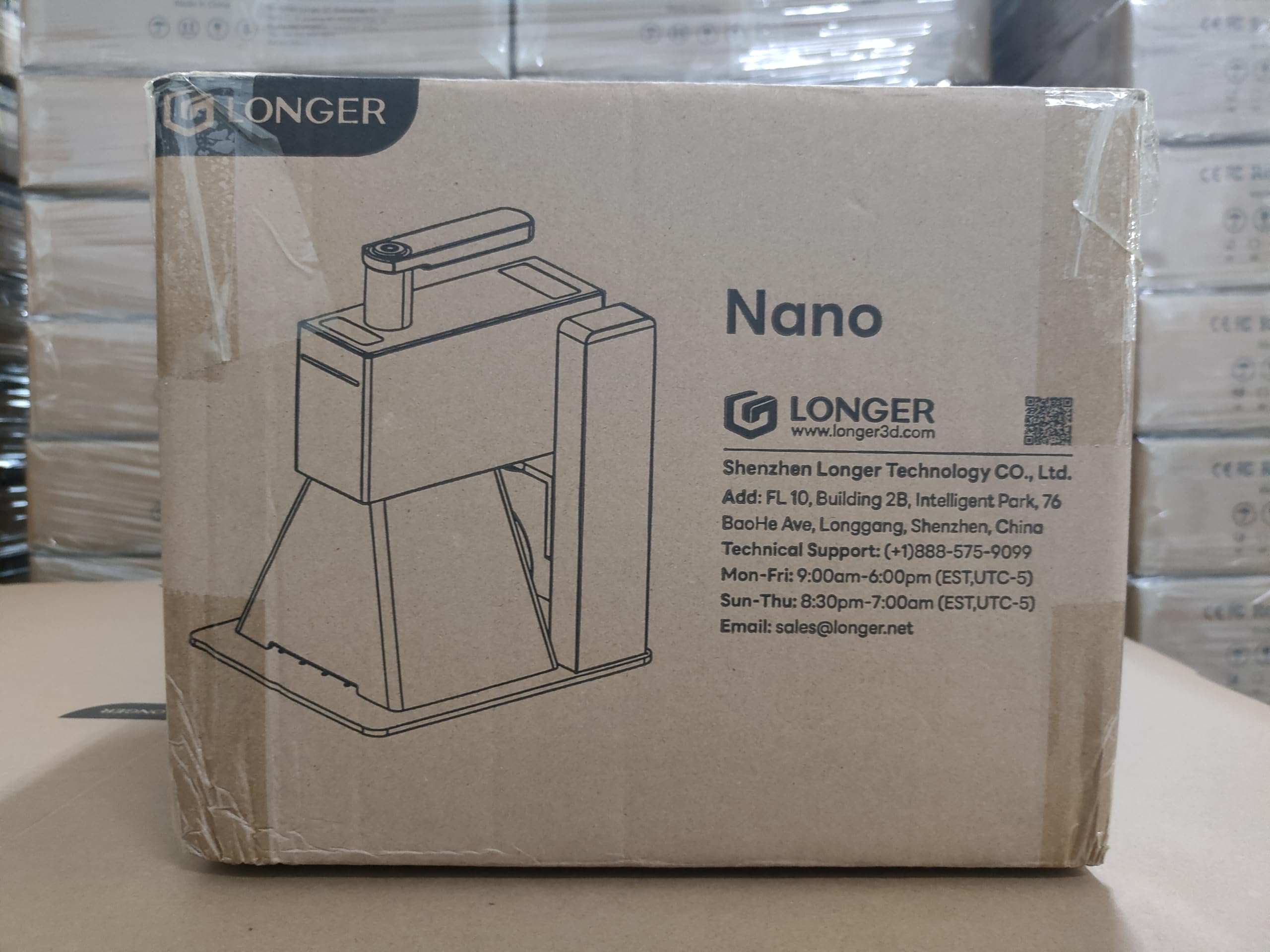 Longer Nano Graveur laser portable, 5000 mm/s haute vitesse, 0,05 mm de précision, pour bois, acrylique, cuir, tissu, métal, céramique, projets de bricolage