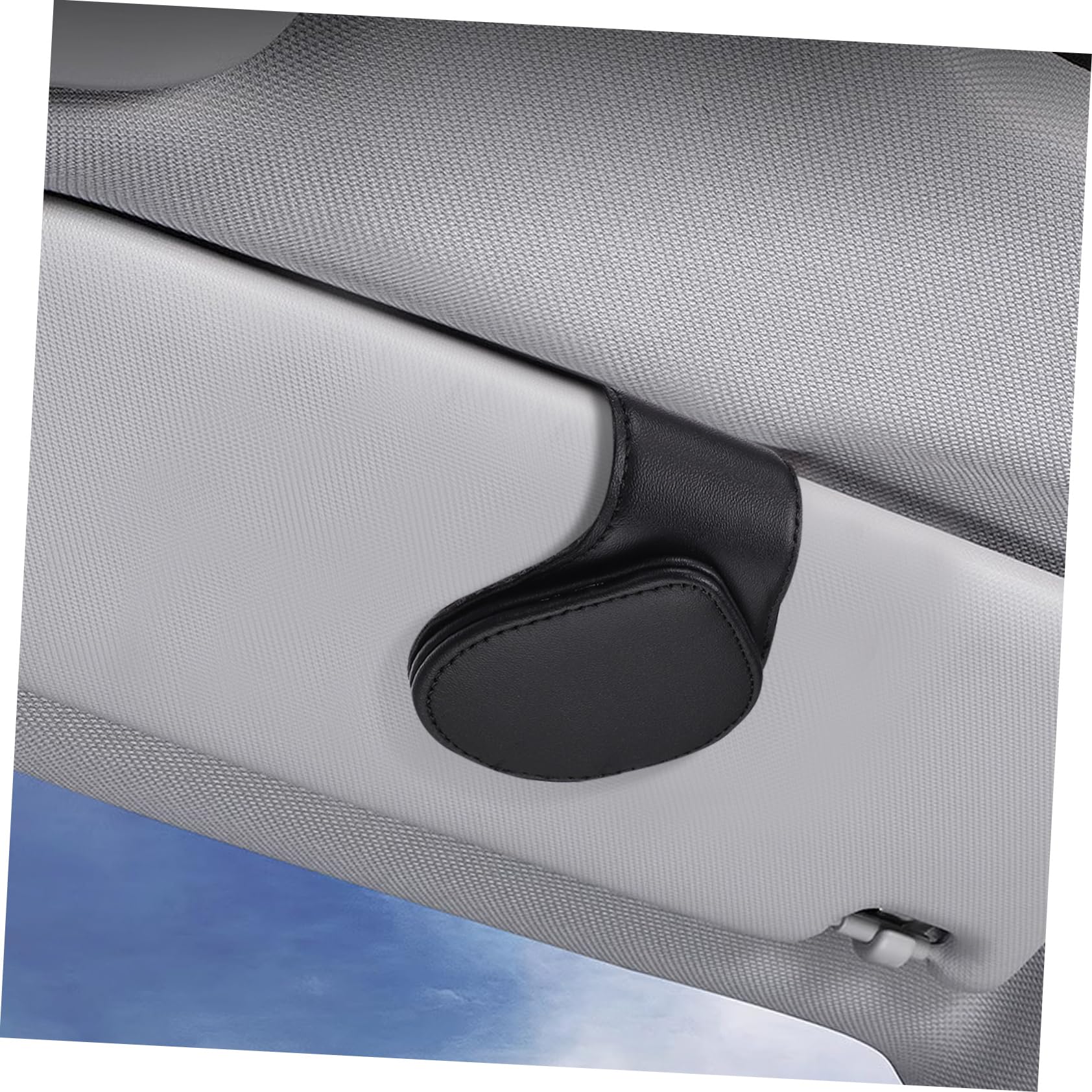 Gatuida 6stücke Magnetischer Brillenhalter Für Auto Pu Leder Sonnenbrillen Halterung Für Sonnenblende Für Brillen Visitenkarten Und Tickets