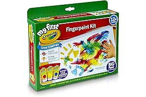 Crayola My First Fingerpaint Kit for Kids with Washable Baby Paint, Ages...