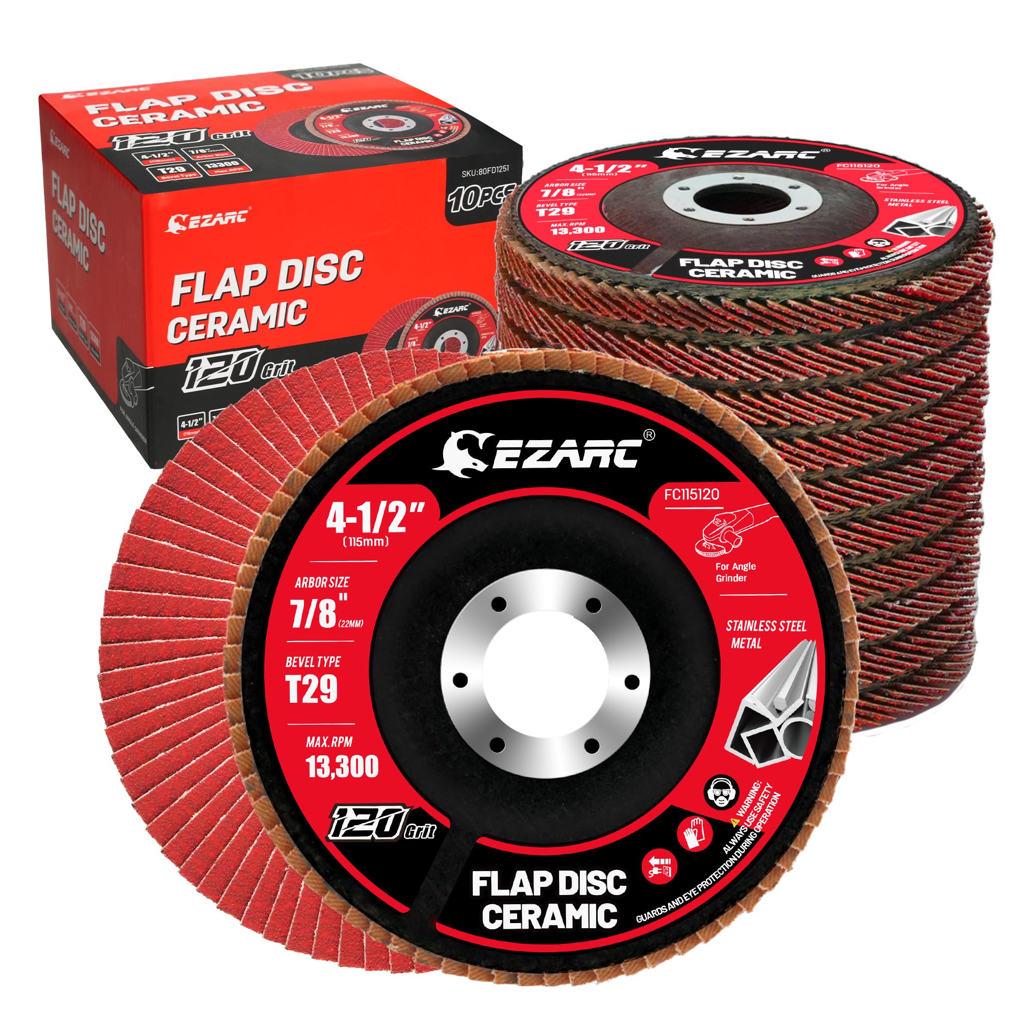 Ceramic Flap Discs - Powerful Grinding & Welding -9