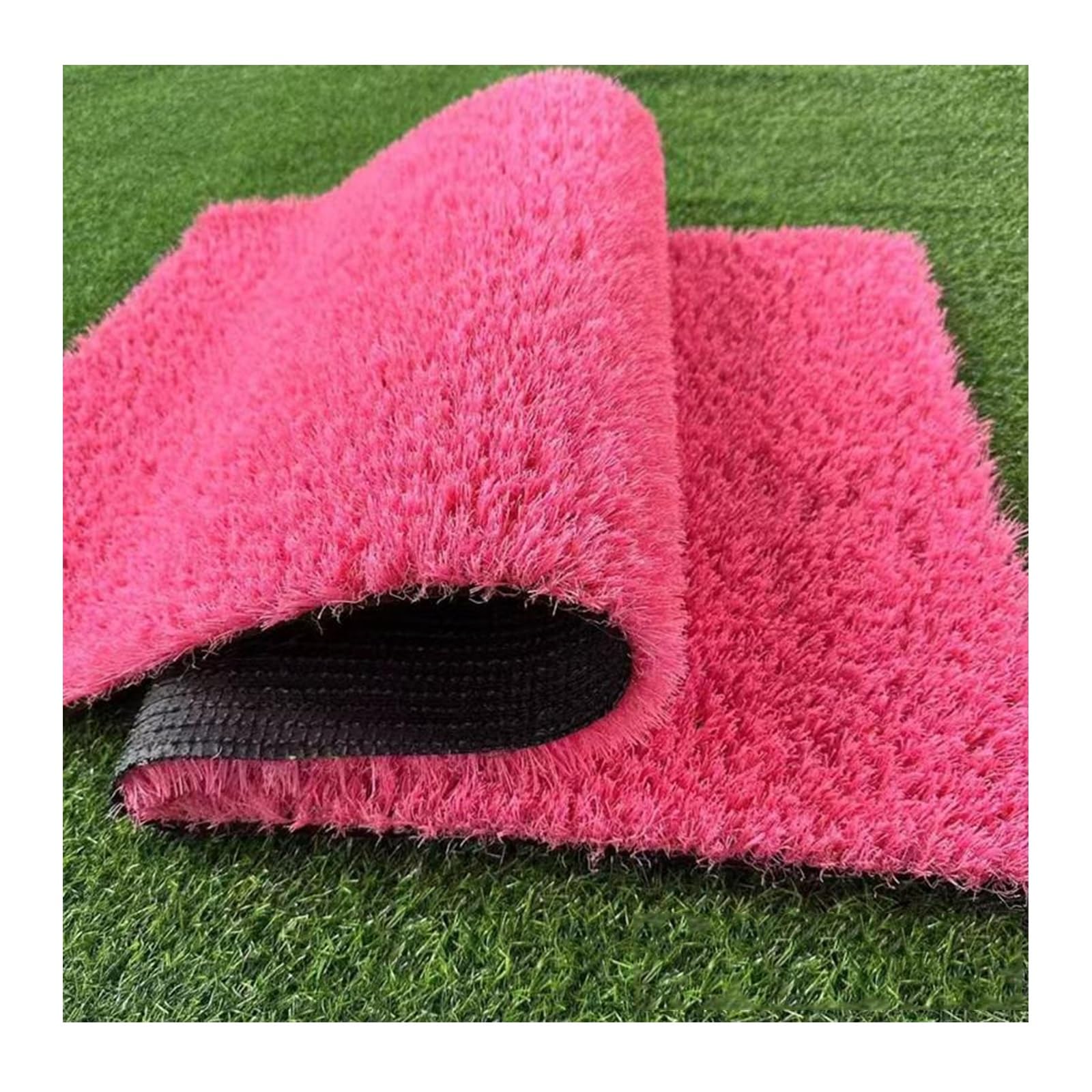 Tappeto In Erba Sintetica Di Alta Qualità Rosa Tappeto Da Giardino Per Esterni Tappeto Da Giardino In Erba Sintetica Ad Alta Densità Per La Tua Festa O Decorazione Di Nozze(39x59IN)