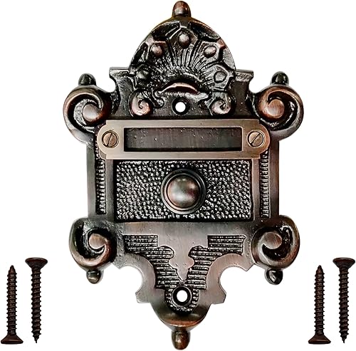 Akatva Botón de timbre de puerta, botón de timbre, timbre con cable, botón de timbre con cable, botón de timbre de timbre de puerta, repuesto de