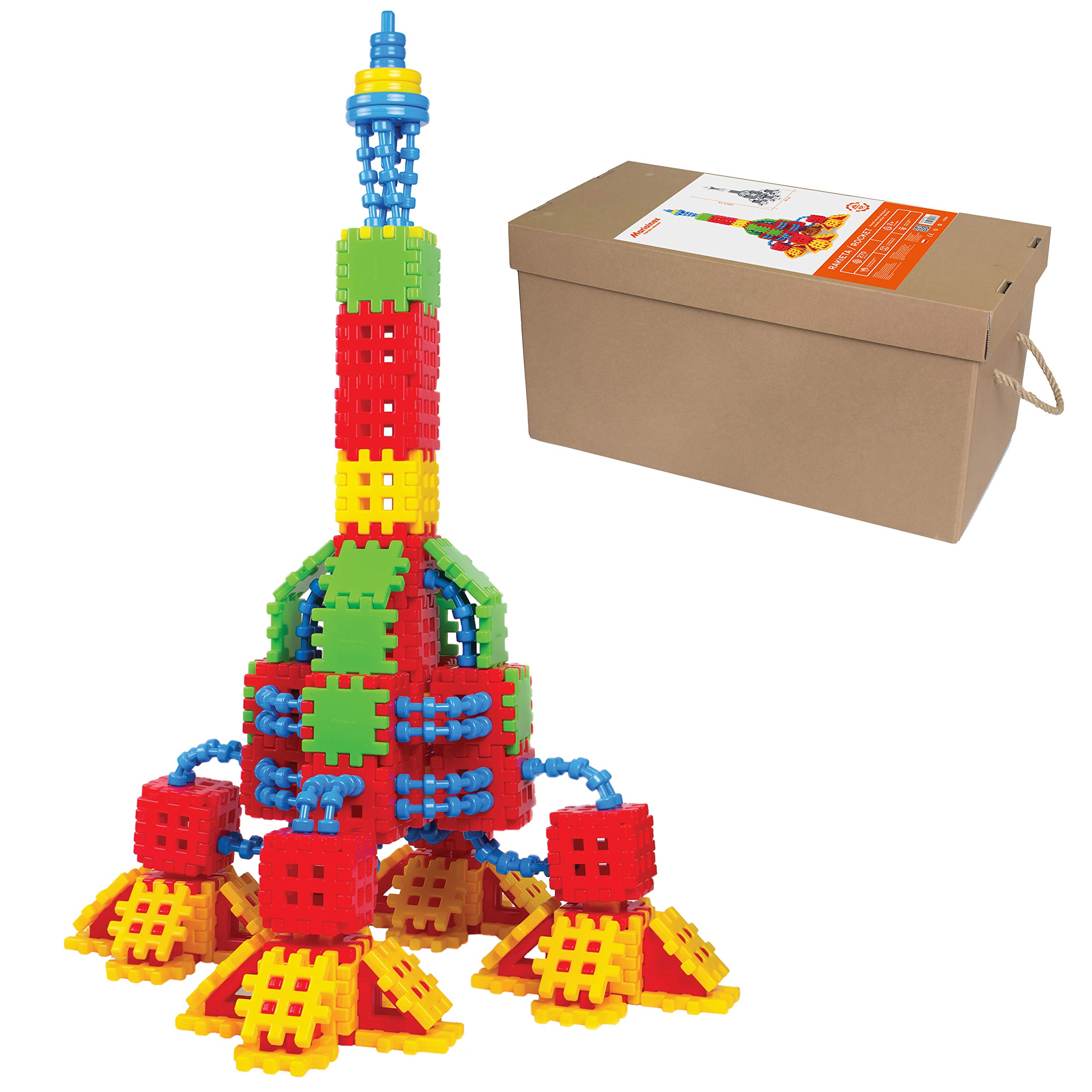 Amazon.com: ECR4Kids Rocket Waffle Blocks Construction Set | 270
