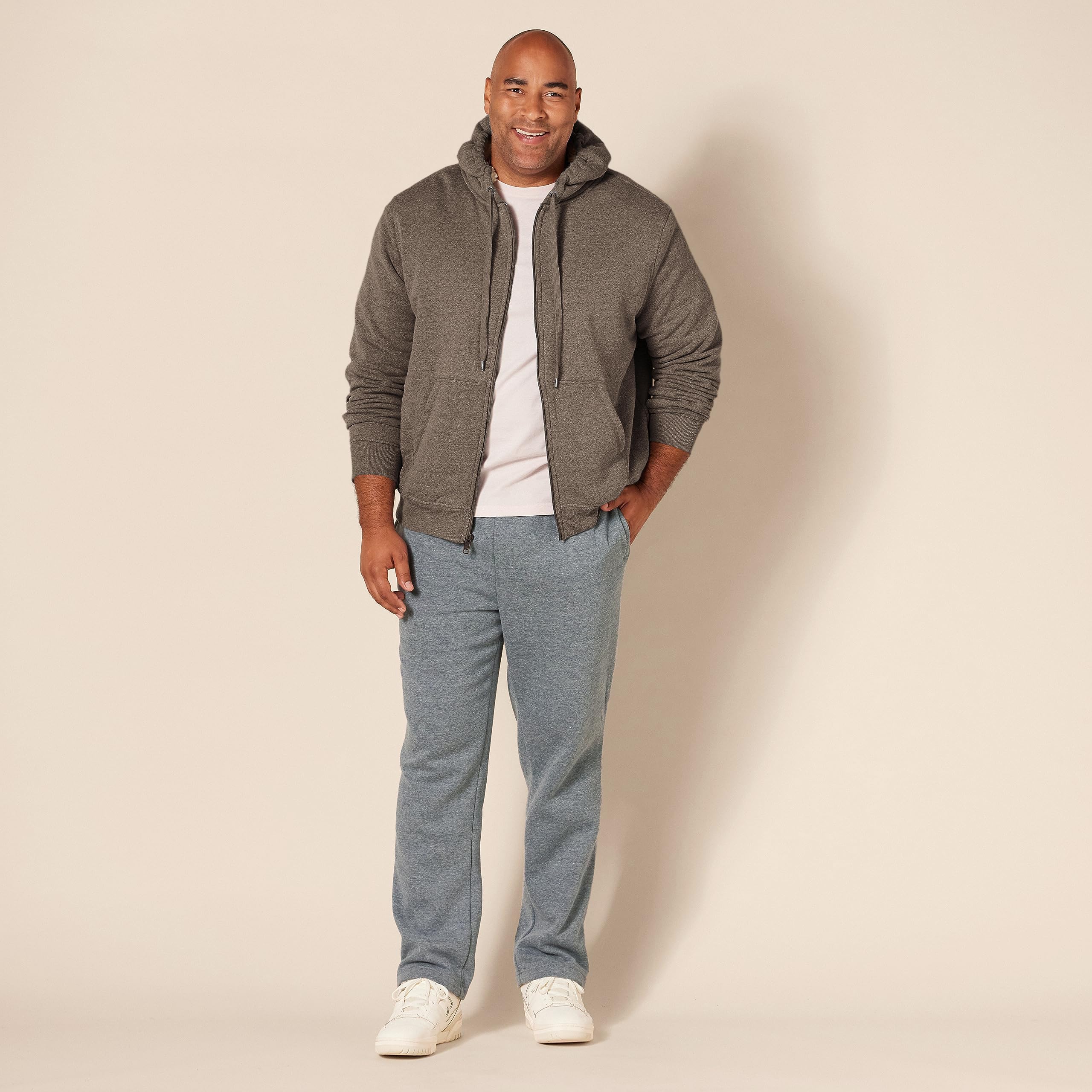Amazon Essentials Hoodie For Men, Sherpa-Lined Full-Zip Fleece Sweatshirt