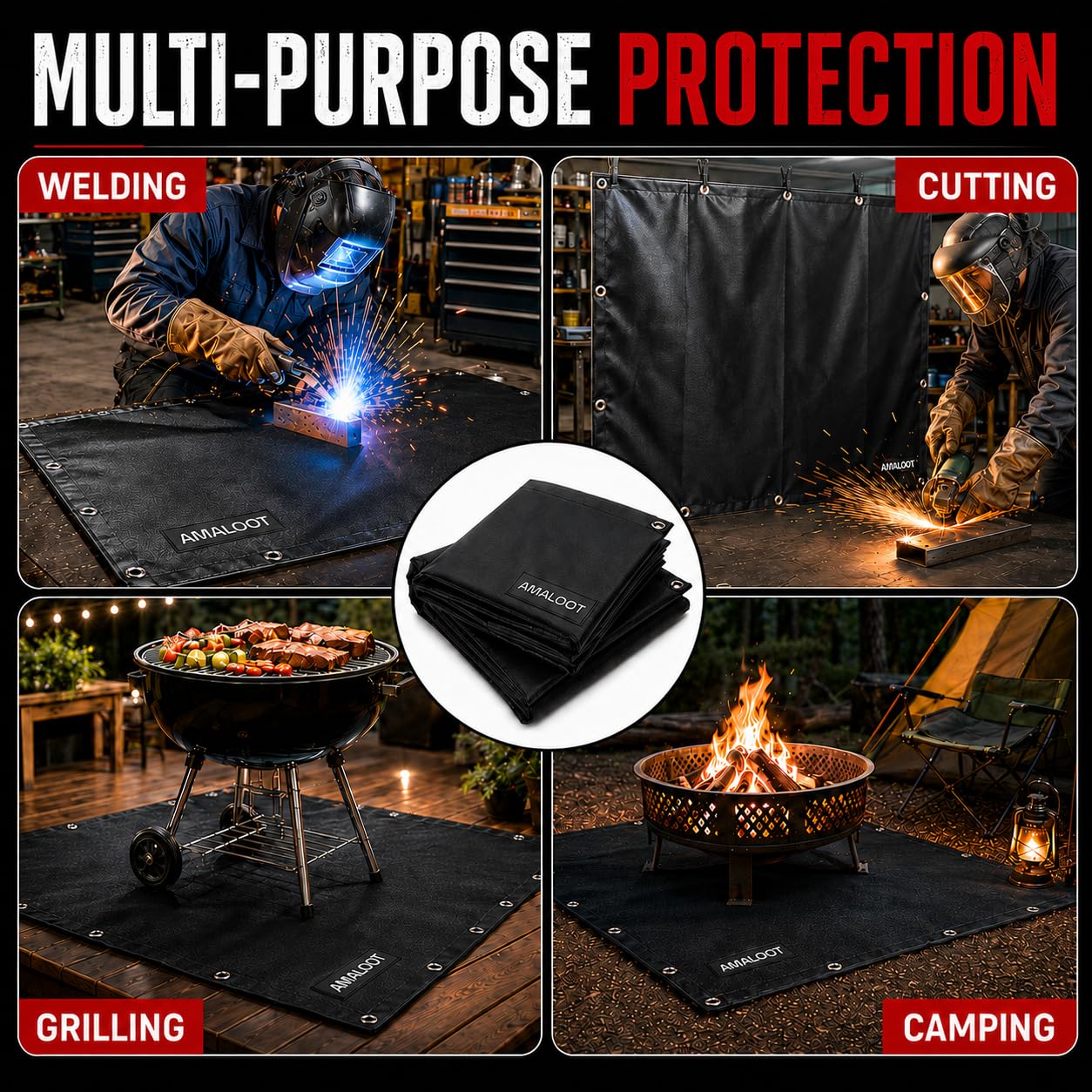 Welding Blanket - 4x6 FT Heavy Duty -8 Welding Blanket - 4x6 FT Heavy Duty -8