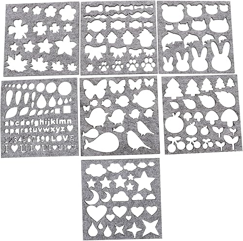 EXCEART Molde de fieltro de lana, plantilla de fieltro de bricolaje, molde de apliques de fieltro de aguja de bricolaje, patrón encantador,