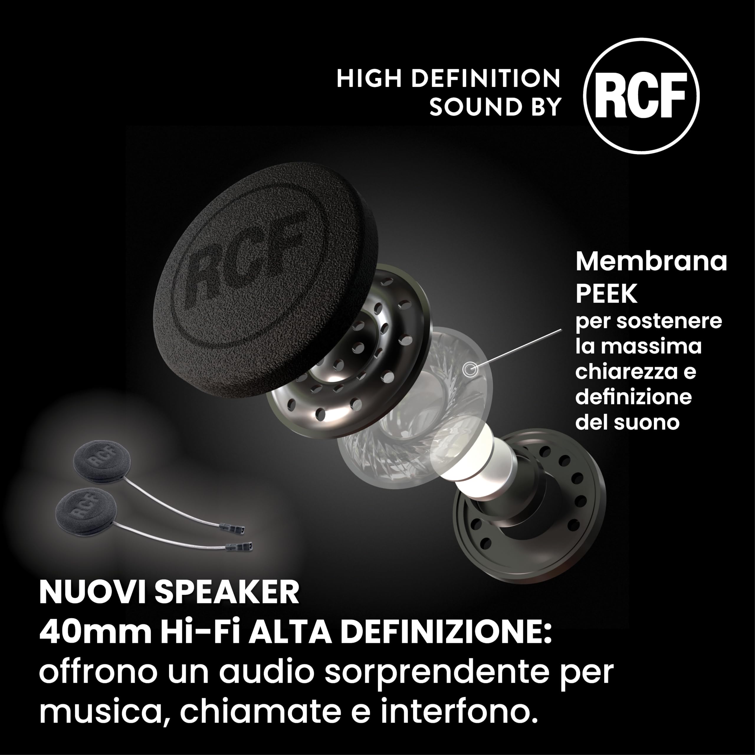 Midland - Interfono Moto Bluetooth BTR1 Advanced X, Auricolare Casco Moto, Portata 1200m, Conversazione tra 4 Persone, Connessione Universale Smartphone/GPS/Musica, Audio RFC Professionale
