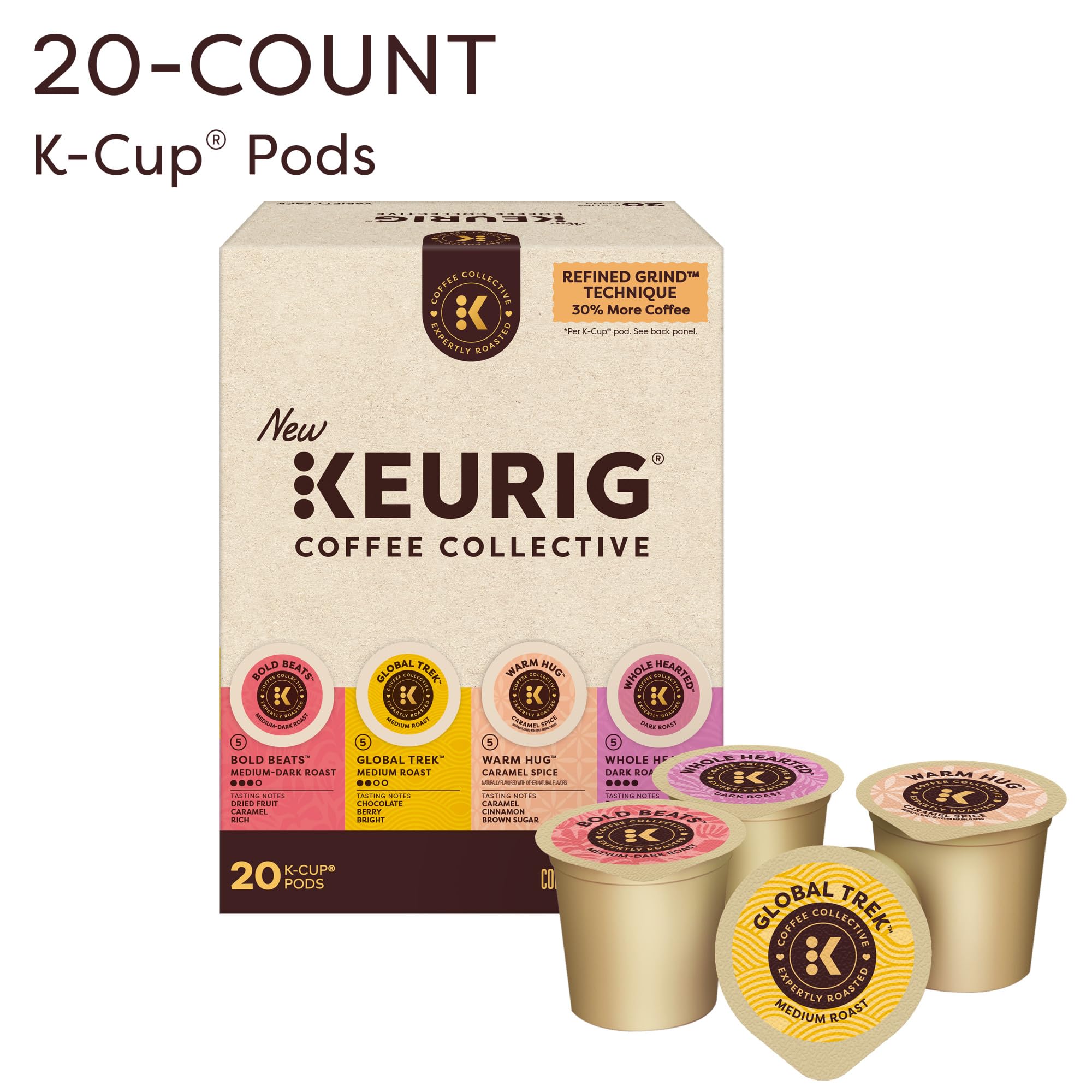 Amazon.com : Keurig Coffee Collective Variety Pack, Bold Beats