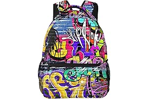 Hype Urban Hip Hop Backpack: Street Art for School & Travel