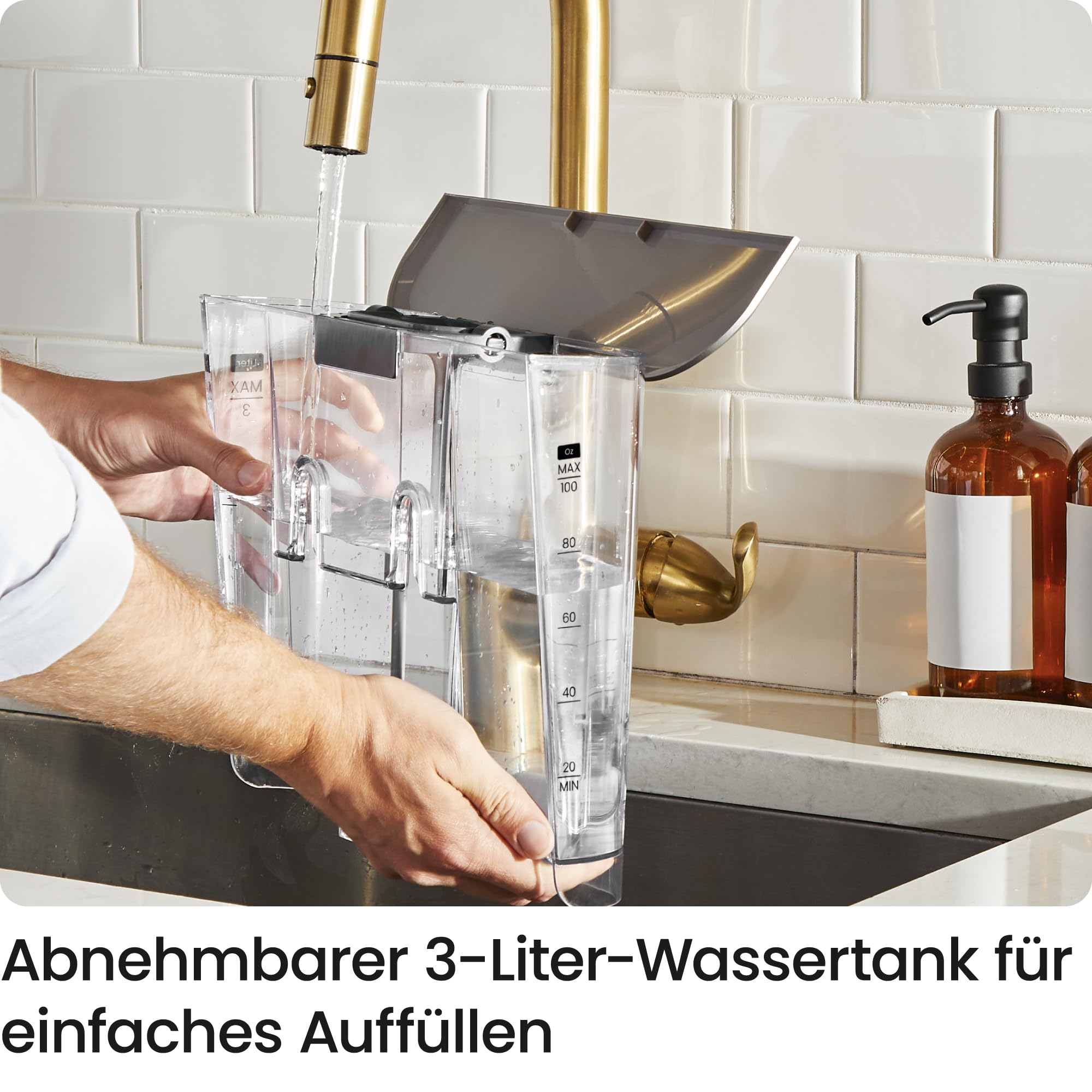 Chefman Crema Supreme 15 Bar Espressomaschine, Kaffeemühle, 30 Mahlgrade | Milchaufschäumer, Barista-Dampfstab, 3L abnehmbarer Wassertank, Edelstahl
