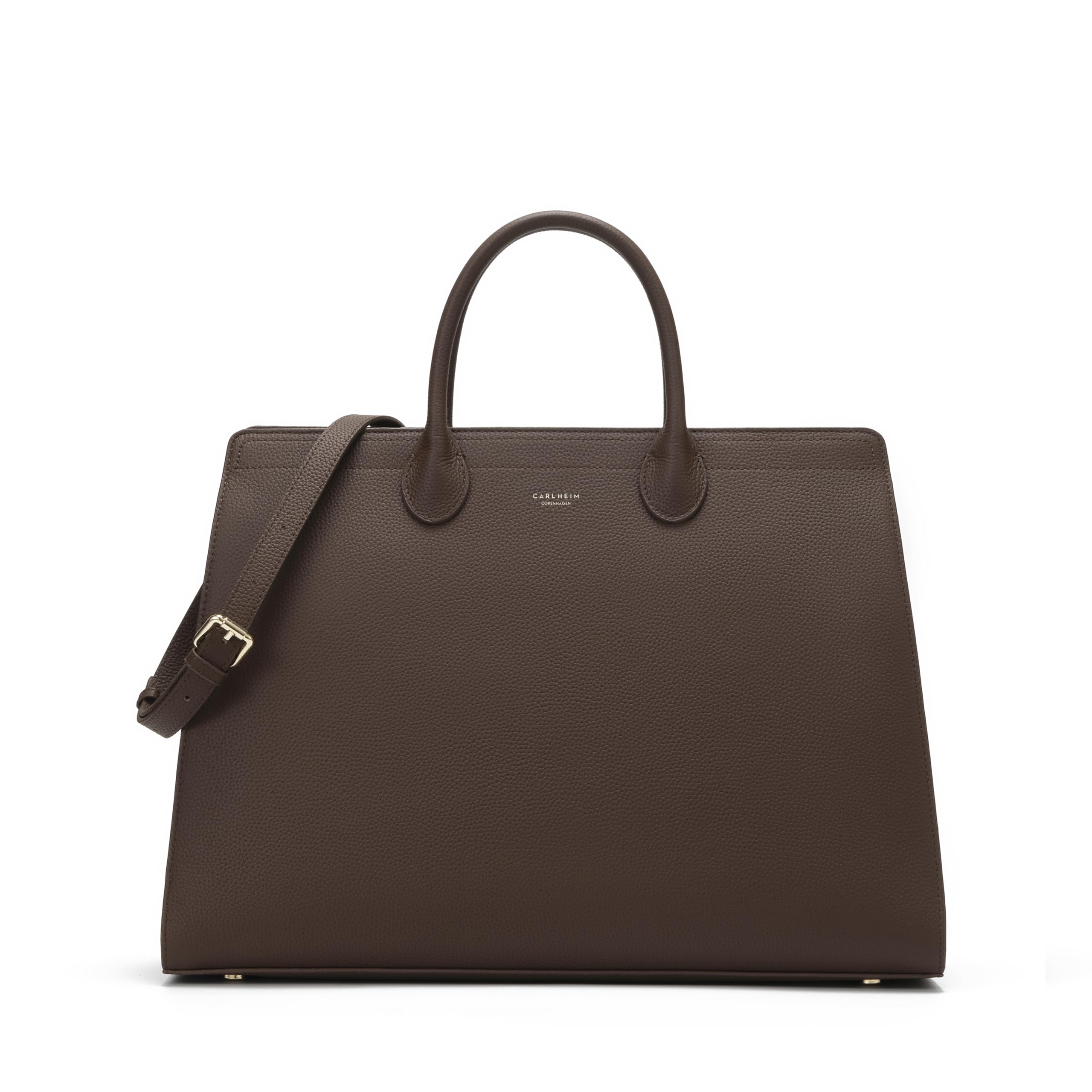 Carlheim, Gotland Genuine Leather Collection, Elise Genuine Leather Handbag (Brown), brown, Medium