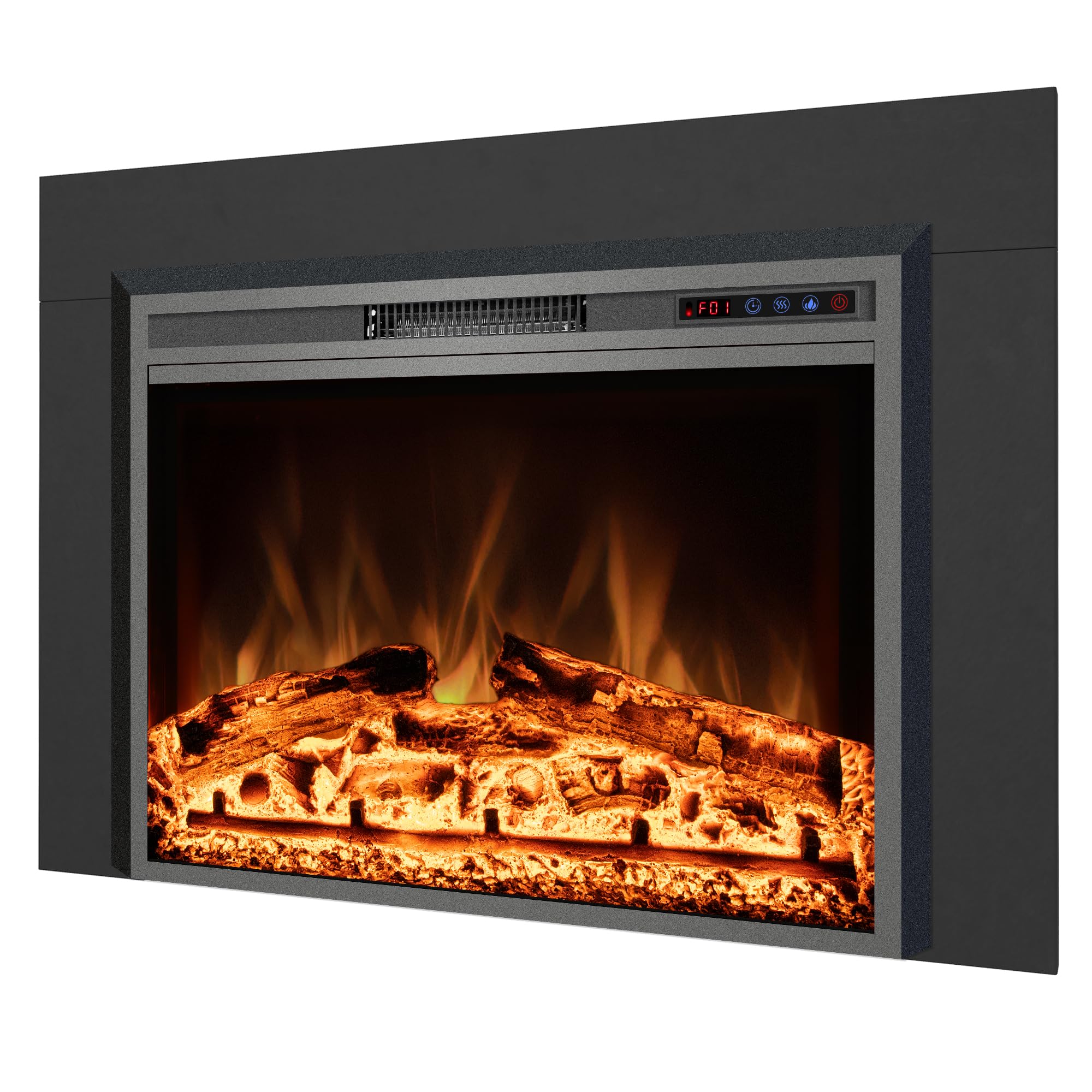 Kentsky Electric Fireplace Insert with Trim Kit