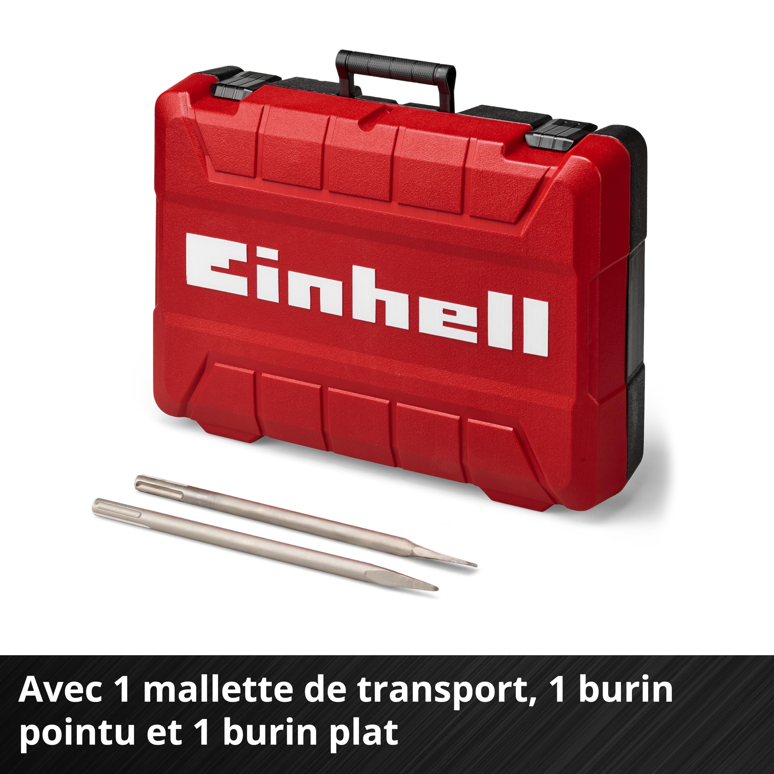Einhell Marteau perforateur TE-RH 40/15 3F +2 | 1050 W | mécanisme de frappe pneumatique | force de frappe 15 J | anti-vibrations | SDS max | burin plat et burin pointu