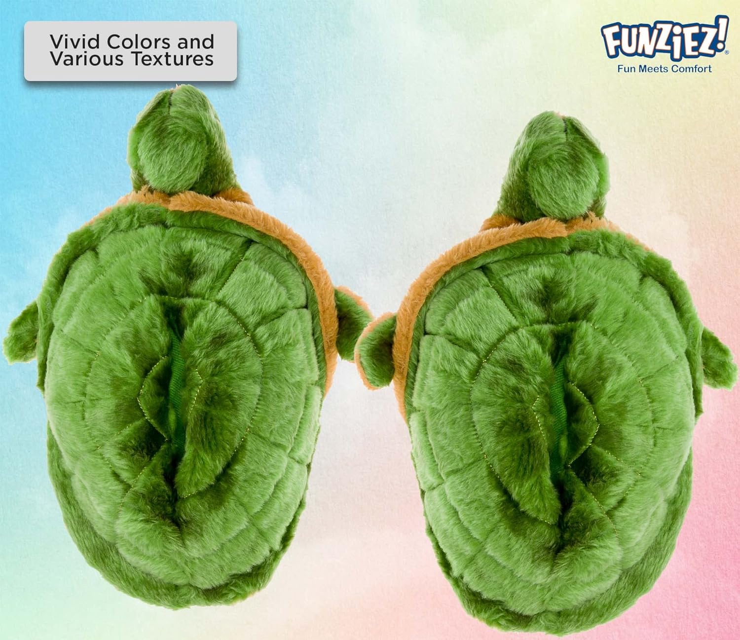 Funziez! Funny Animal Slippers for Women & Men, House Shoes, Turtle, Flamingo, Bunny, Shark, Cozy Furry Slippers - Image 3