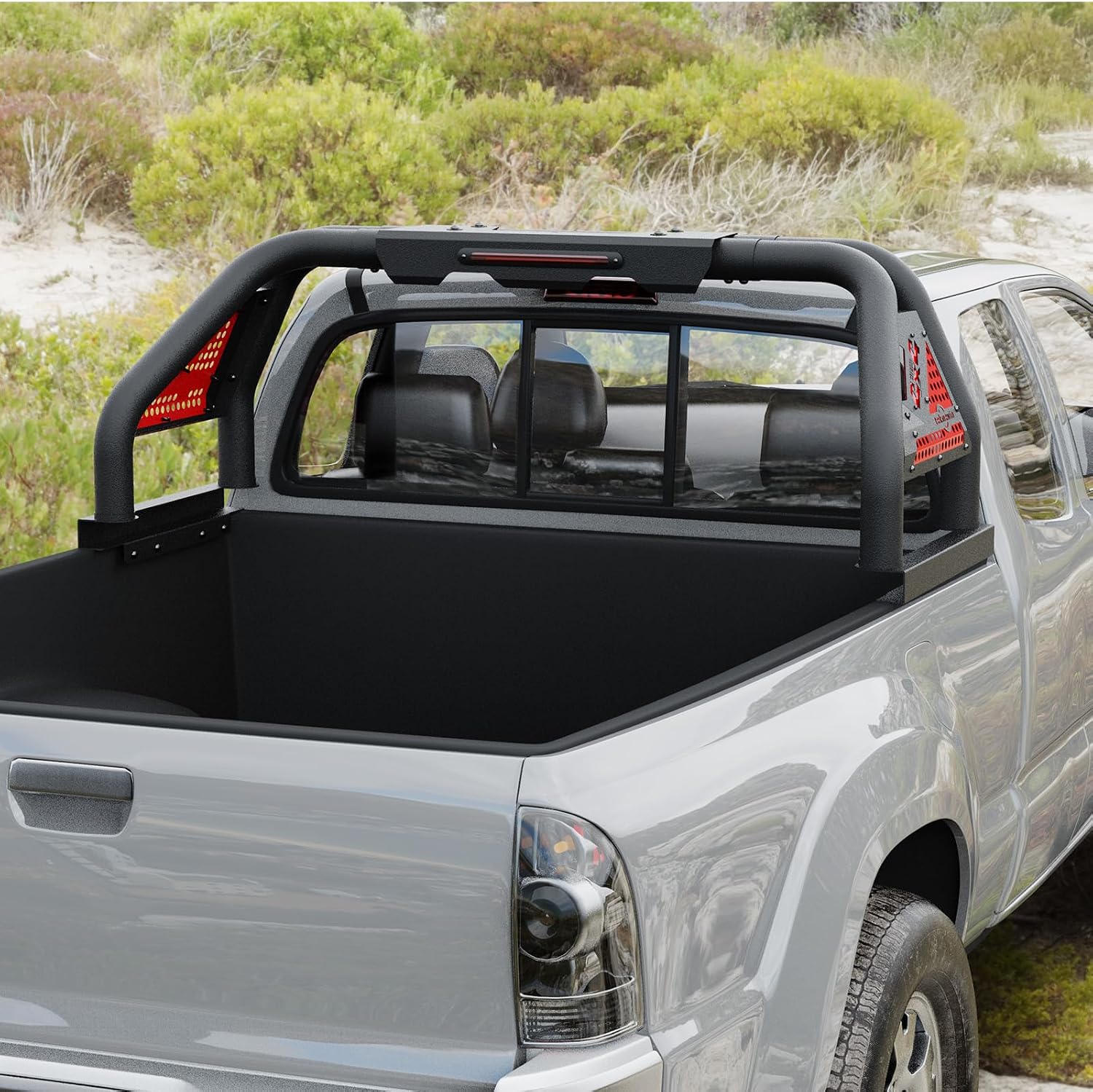 Adjustable Roll Bar for Mid-Size Pickup Trucks, Sport Chase Rack Roll Cage Compatible with Dodge Ram 1500/2500/3500,Ford F-150/F-250/F-350, GMC Sierra,Tacoma,Tundra,Chevy Silverado,Ranger,Gladiator
