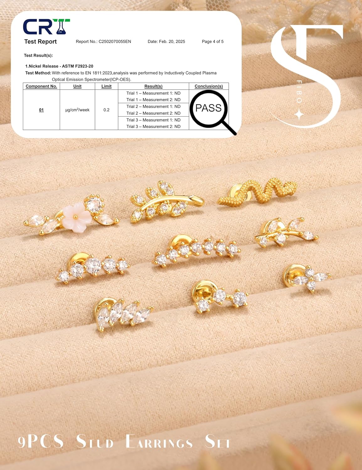 Cartilage Earrings for Women Flat Back - Hypoallergenic Surgical Stainless Steel Stud Earring Set for Sensitive Ears CZ Daith Conch Tragus Helix Piercing Jewelry 9Pcs 16G 18G - Image 2
