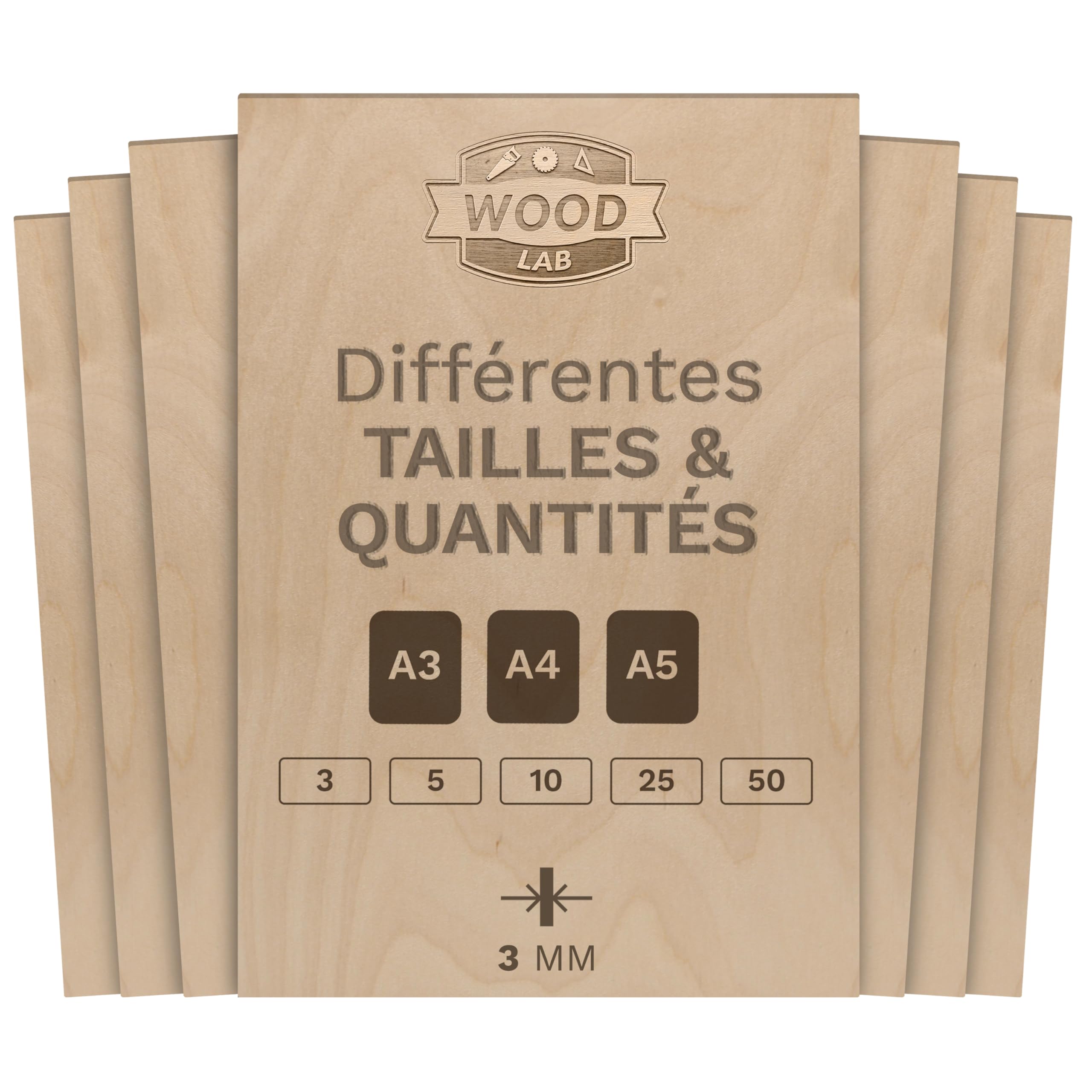 10 Planches Contreplaqué 2 Mm - Balsa Modélisme 20x10 Cm | Pour Laser, DIY Et Maquettes