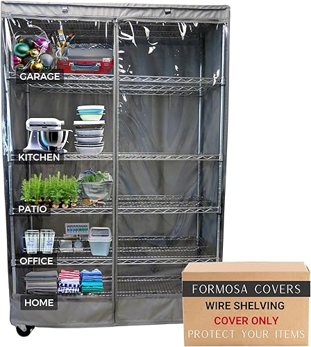 Funda para unidad de estantería para almacenamiento, en tamaños múltiples, 2 tipos disponibles, Poliéster & Mezcla de poliéster