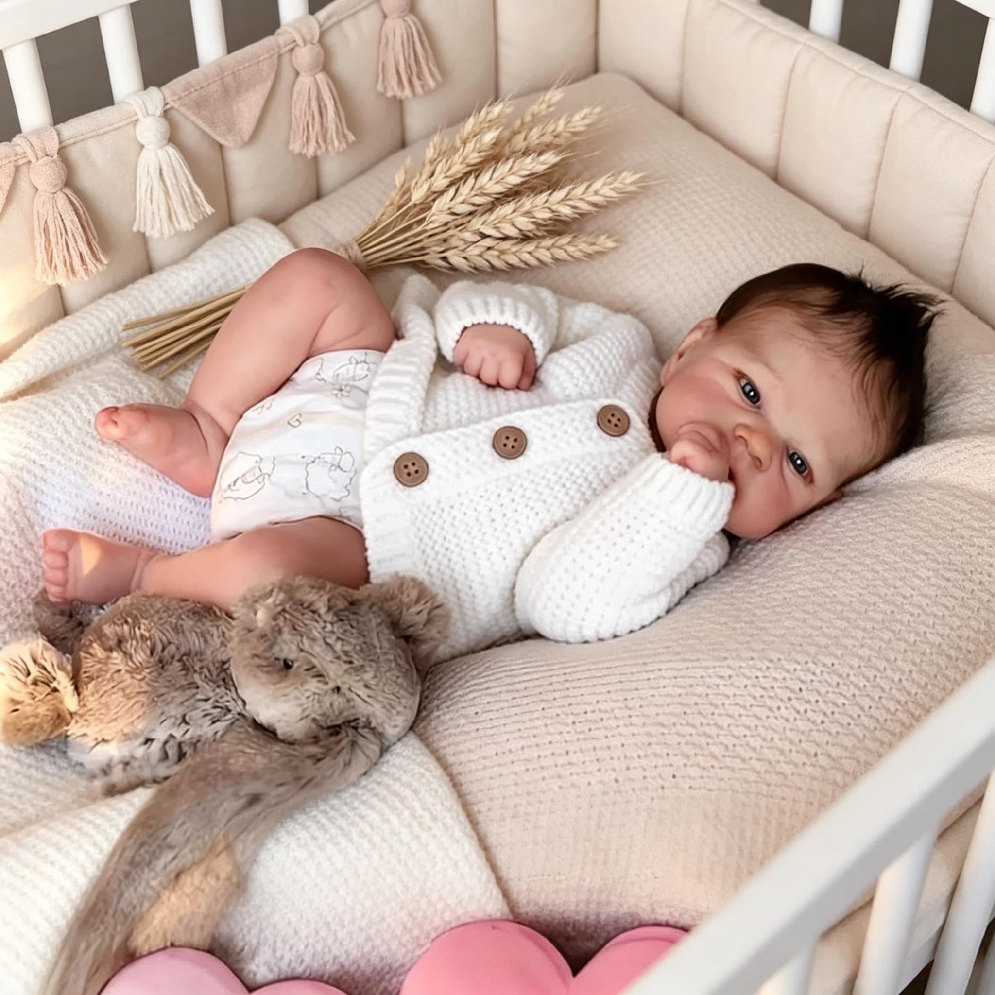 RXDOLL Realistyczne lalki Reborn Baby Dolls silikonowe na całe ciało, winylowe, chłopiec, anatomicznie poprawne lalki, które wyglądają jak prawdziwe życie niemowlęta realistyczna lalka noworodka