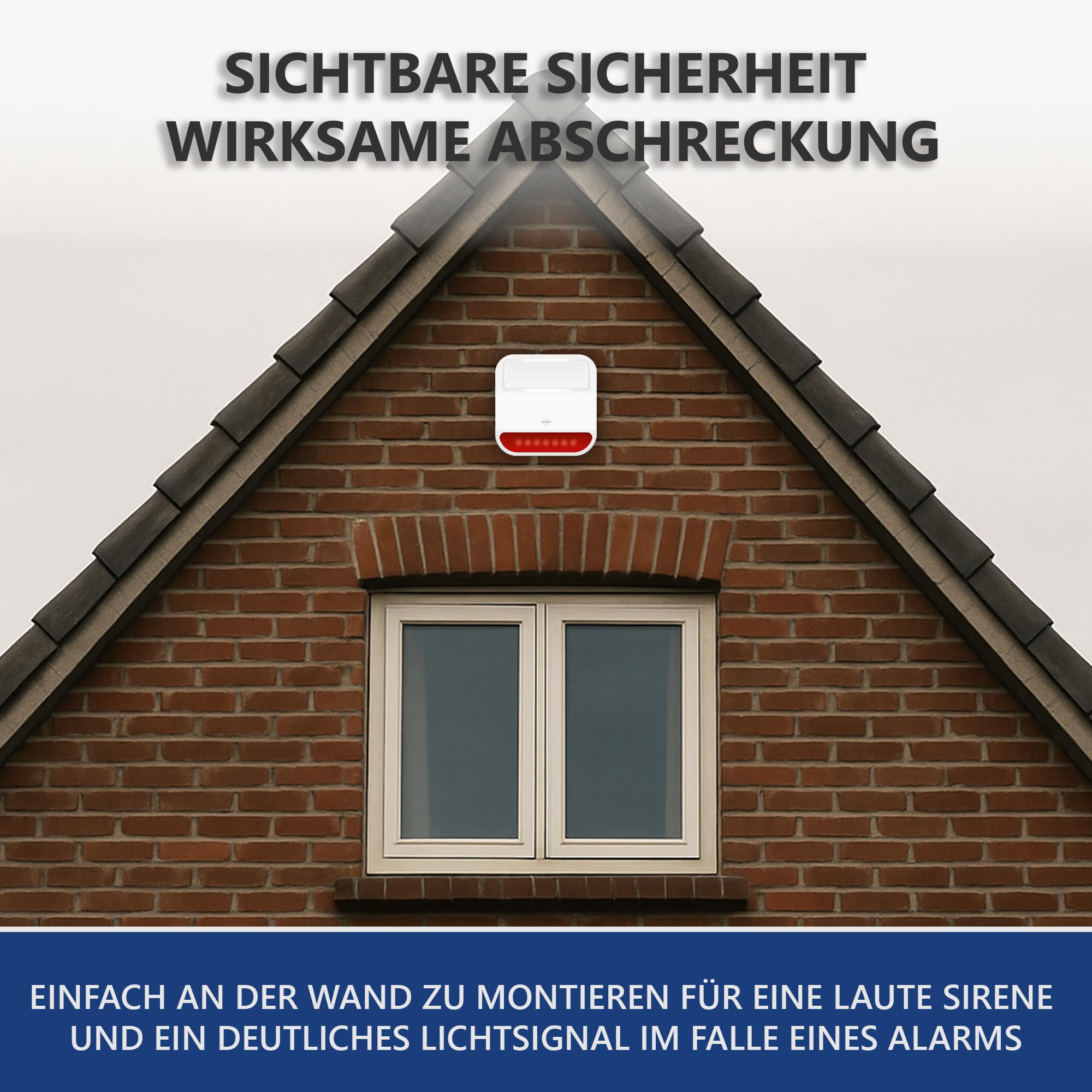 ELRO AS98SRB Außensirene für ELRO AS98S Home2 Alarmanlage
