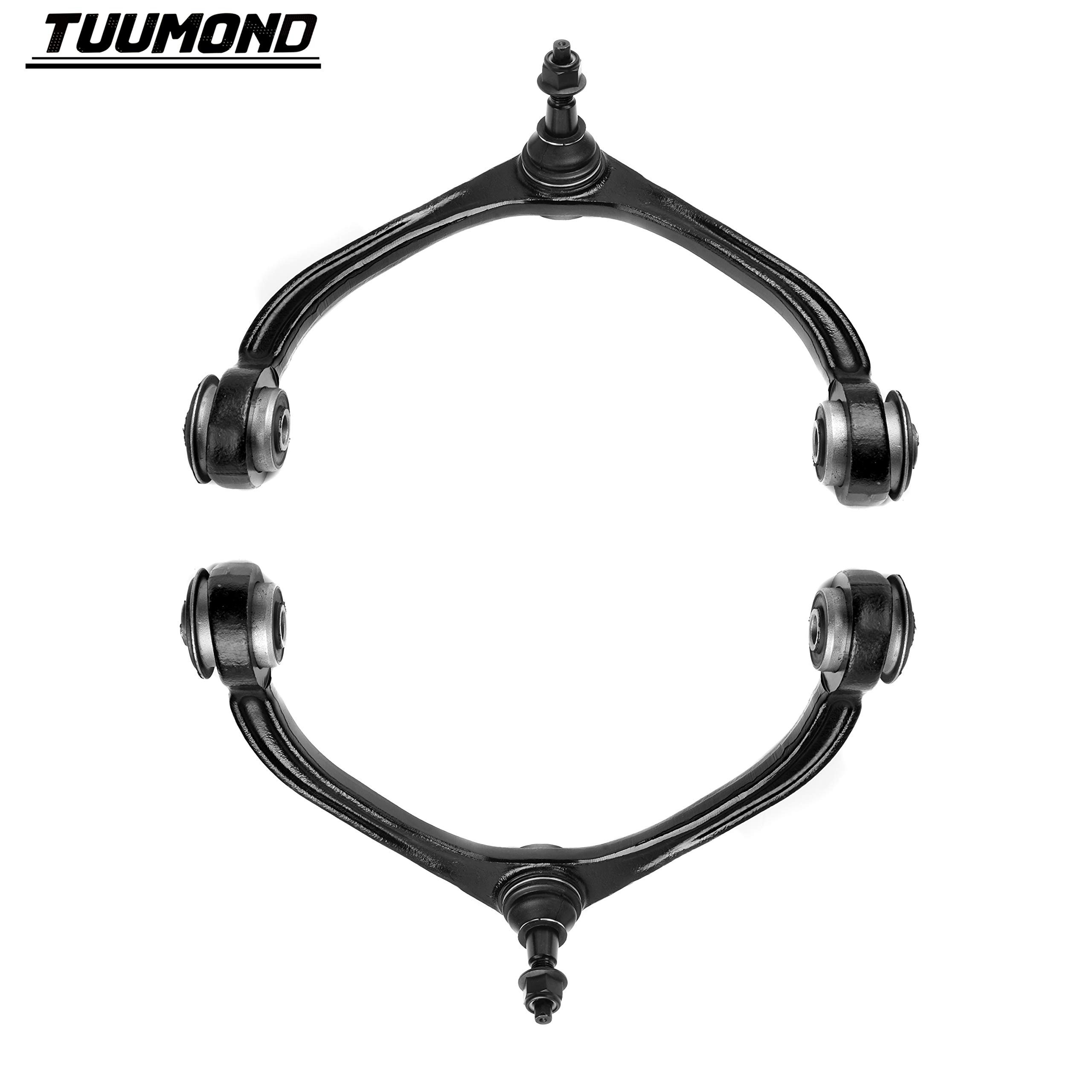 TUUMOND K620006 Front Upper Control Arms with Ball Joint Bushing Fit for Selected 2005 2006 2007 2008 2009 2010 Dodge Dakota, 2006 2007 2008 2009 Mitsubishi Raider, 2011 Ram Dakota