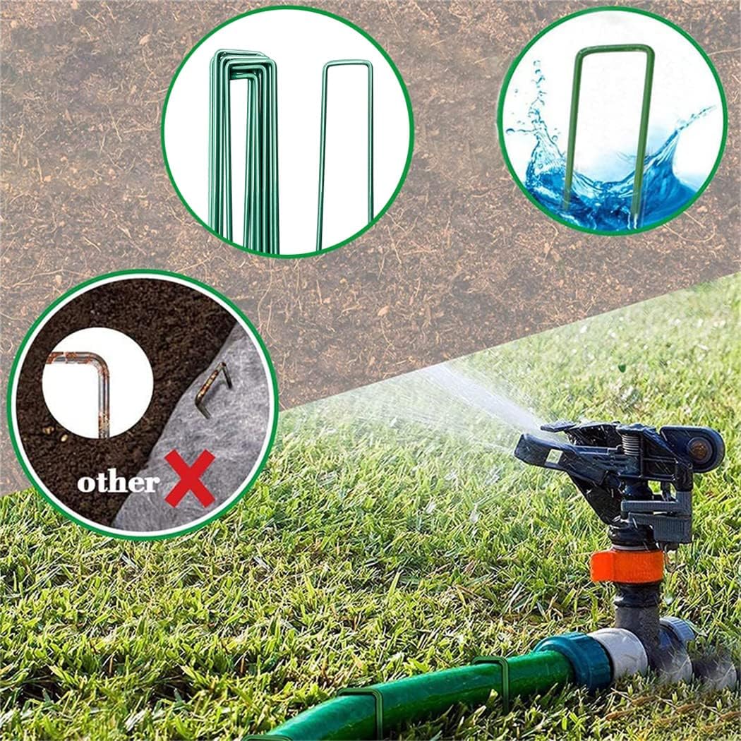 Garden Stakes Ground Staples Landscape Securing Anchor Pegs Gardening Pins Spikes for Lawn Farm Weed Barrier Grass Fabric 10 PCS thumbnail