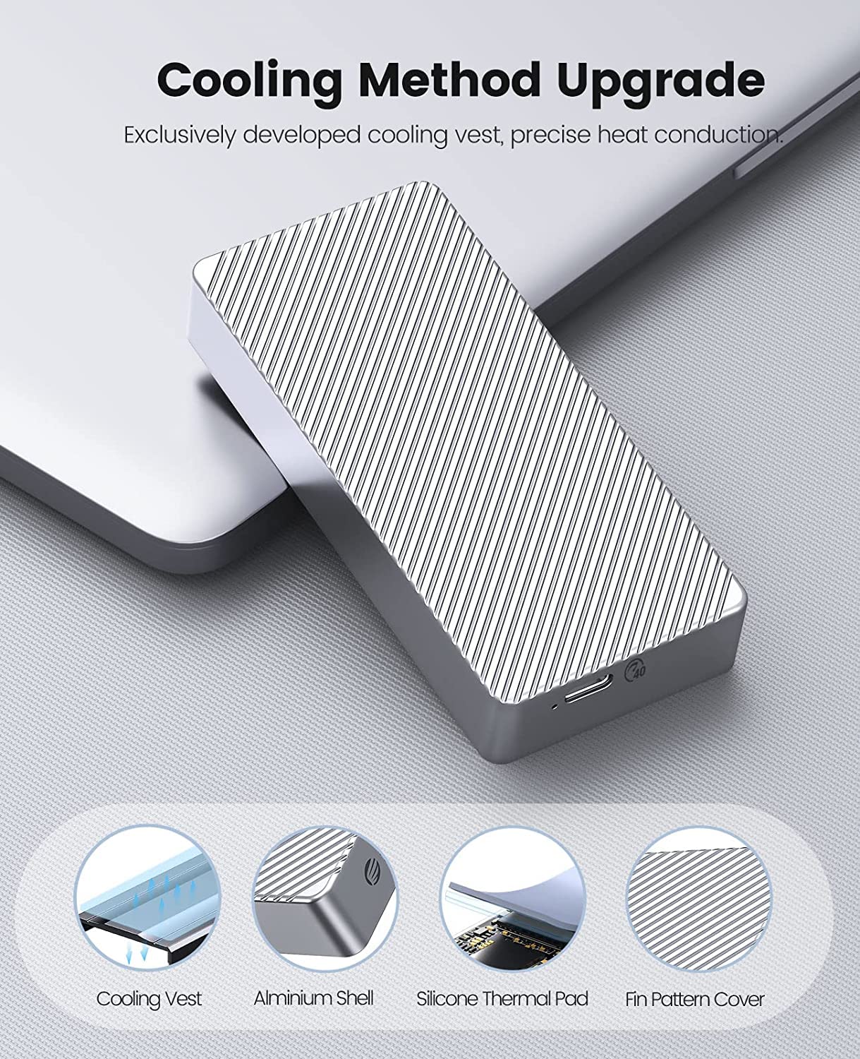 Amazon.co.jp: ORICO USB 4.0 M.2 SSD 外付けケース USB4.0 NVMe