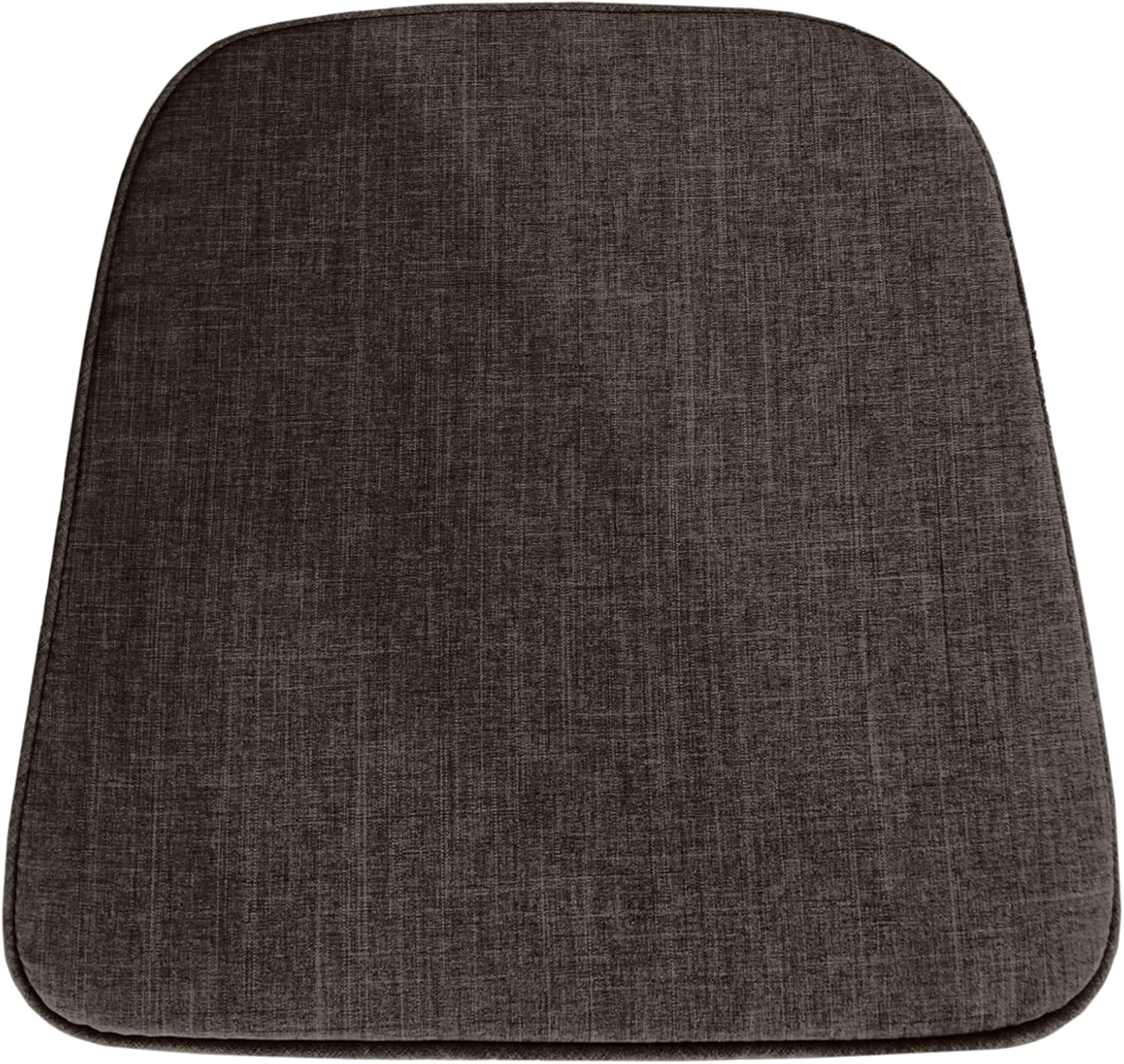 Waterproof Patio Chair Cushion - 17"x16"x3" Outdoor Seat Cushion for Patio Furniture with Adjustable Ties, Durable & Comfortable, Darkgrey