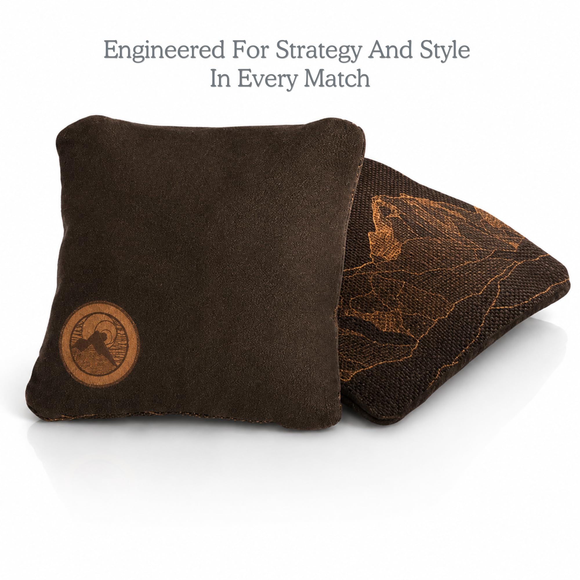 Elakai Cornhole Bags Allwetter-Taschen, doppelseitig, glatt, Größe und Gewicht, 4 Stück, 15,2 x 15,2 cm