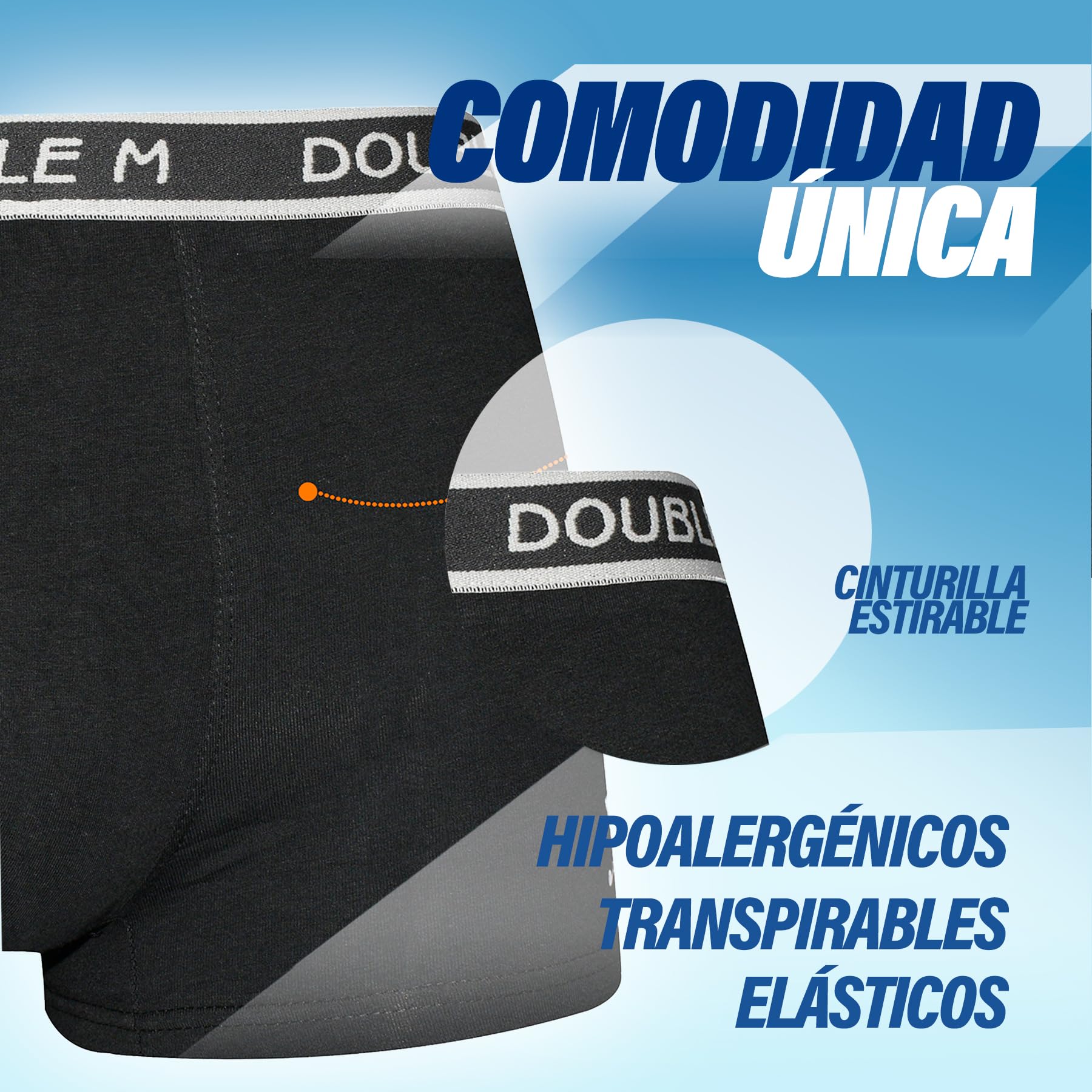 DOUBLE M, Pack de 6 Calzoncillos Juveniles en Algodón, Talla 14 Años, Ropa Interior Juvenil, Bóxer para Adolescente, Variedad de Estilos, Calzoncillos Suaves y Transpirables, Bóxer Elástico y Cómodo