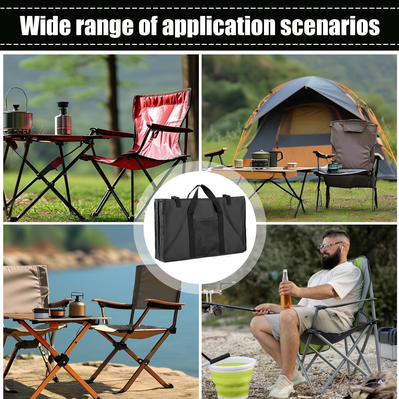 Campingtisch-Aufbewahrungstasche, Picknick- -Organizer, Mehrzweck-Schutzhülle, geräumiges Design und einfache Lagerung, wasserdichte Outdoor-Tragetasche, ideal für Wandern, Grillen, Camping