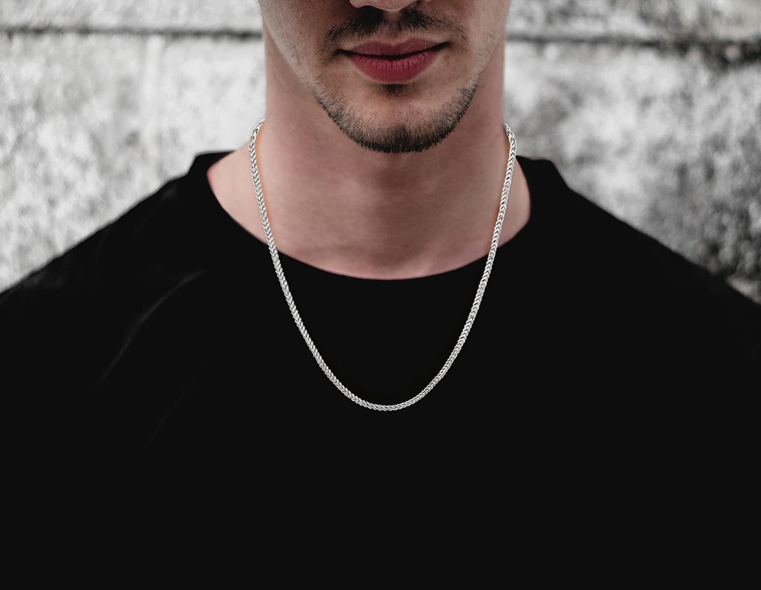 Savlano 925 Sterling Silver Rhodium Plated Solid 2.5MM Franco Square Box Chain Necklace for Women & Men-Made In Italy Comes with a Gift Box - Image 5