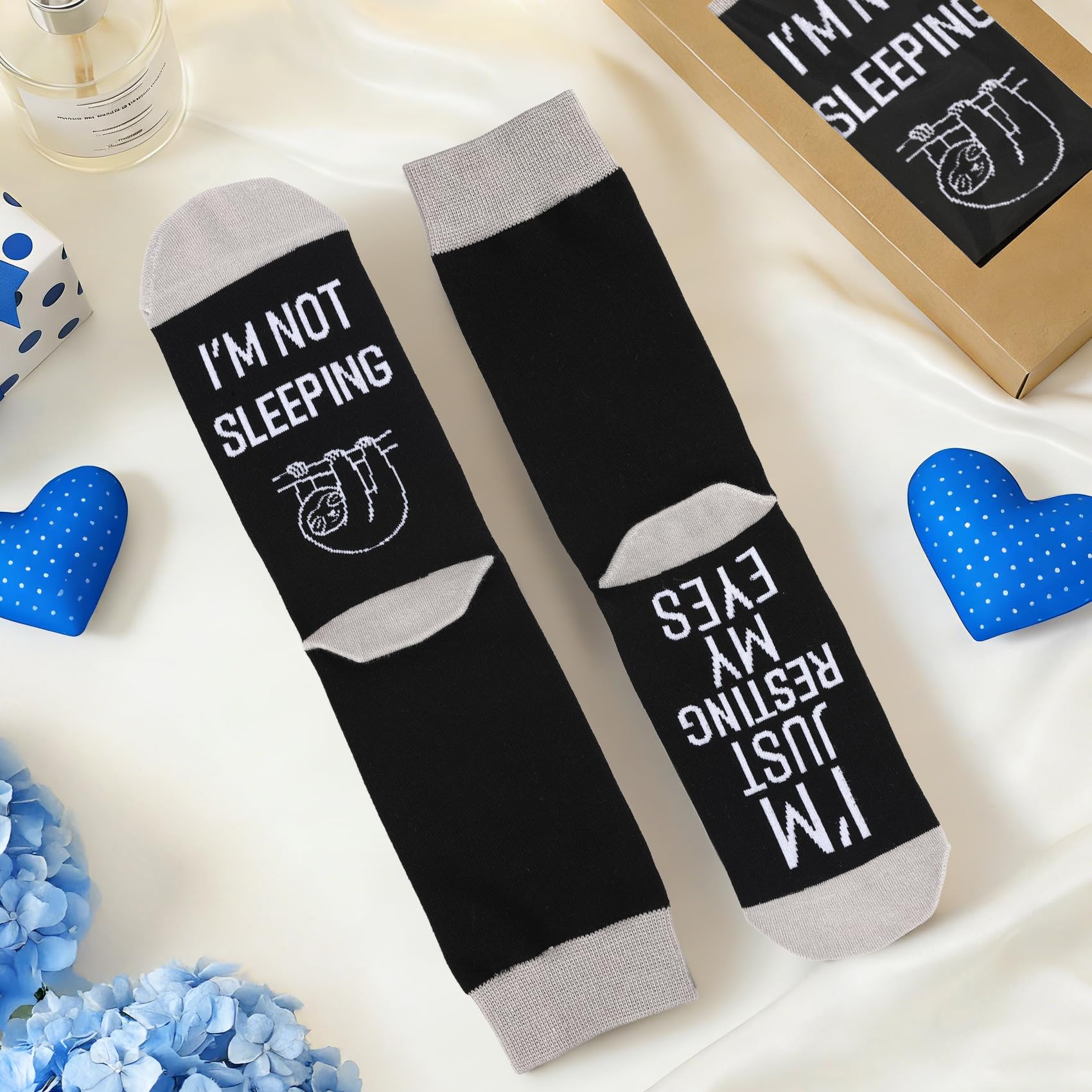Funny Gifts for Men Women, Fathers Mothers Day Humor Novelty Crew Sock Birthday Present for Couple Friend