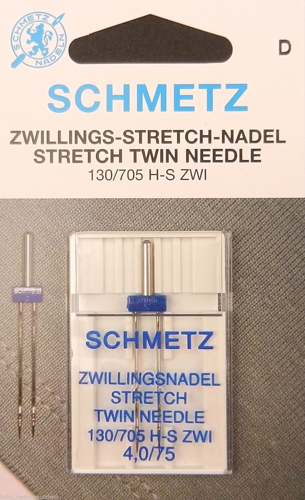 Schmetz 1 130/705 Stretch Twin Needle Sewing Machine 4.0 / 75
