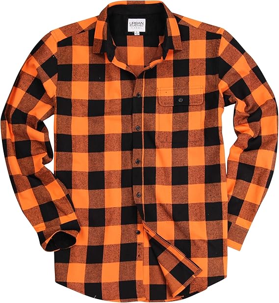 Orange and black flannel jacket Clearance