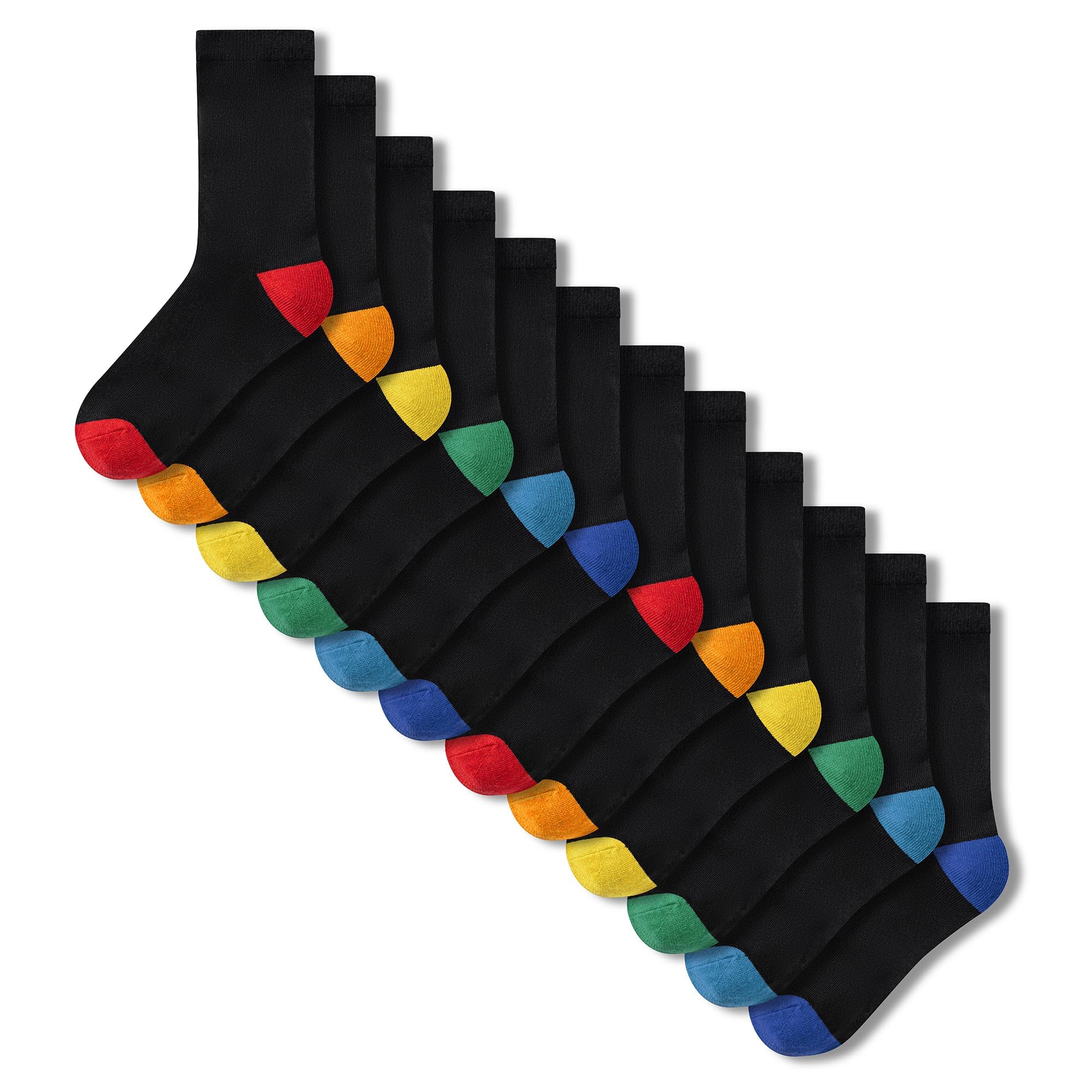 The Essentials Wardrobe Kids TEW 12 Pack H&T Ankle Socks - UK 9-12/EU 27-31 - Black
