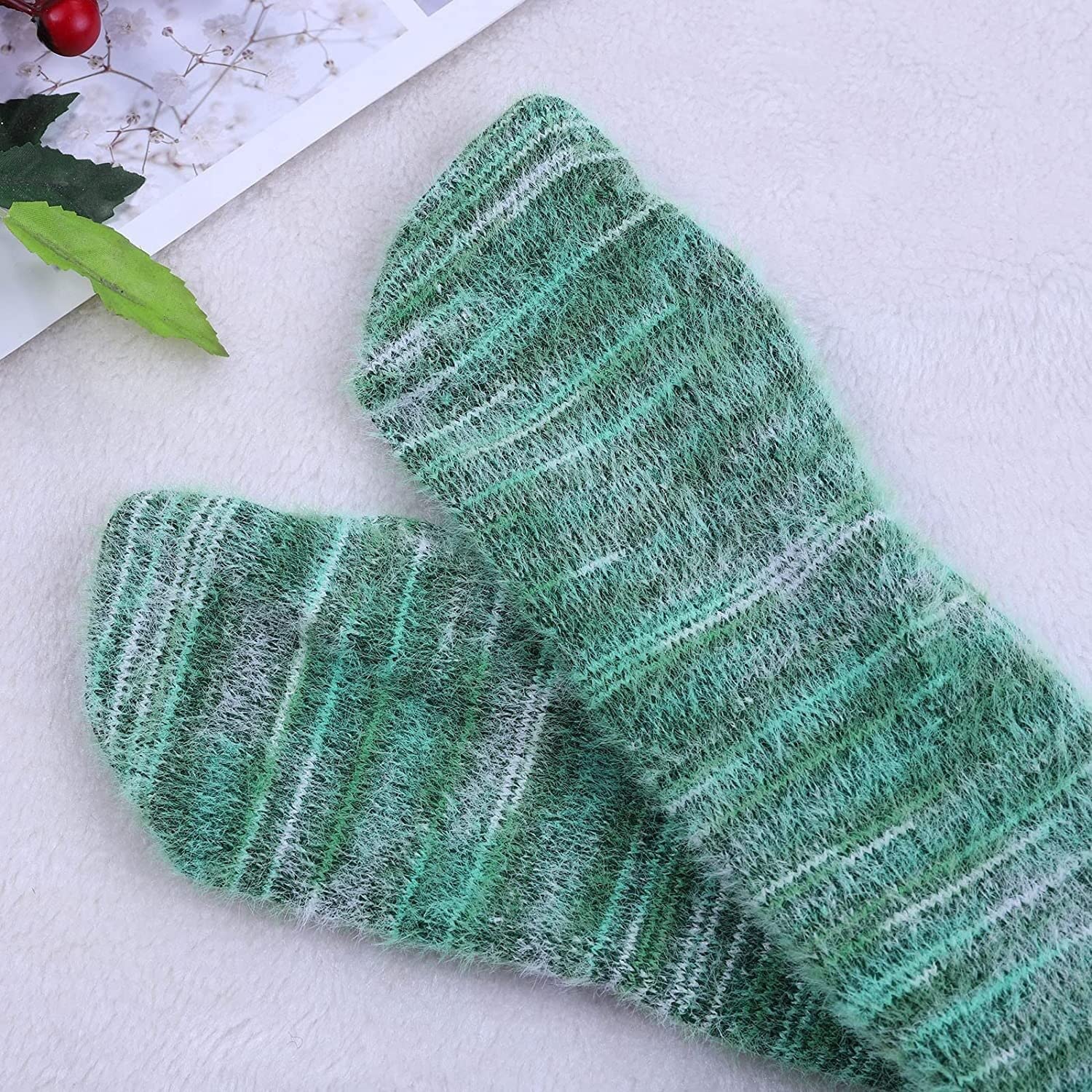 Skarpety Mężczyzn Kobiet 2 Pary Skarpetek Nowość Funky Knit Pattern Skarpetki Słodkie Śmieszne Miękkie Zwierzę Kreatywne Wyroby Pończosznicze Podłogowe Skarpetek Ciepłe(Black)
