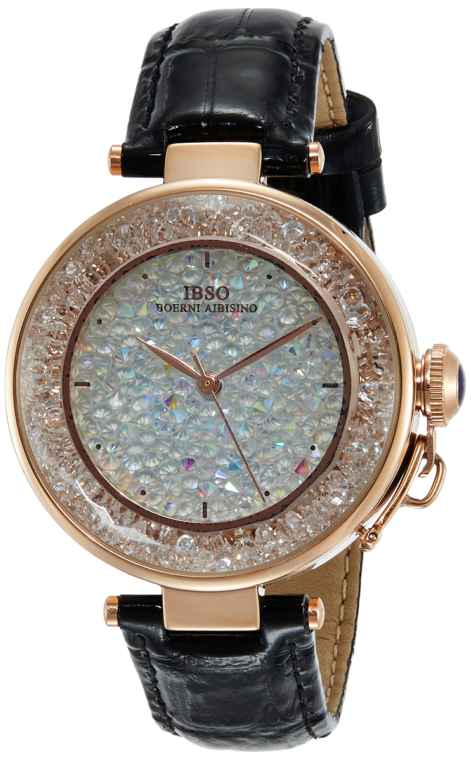 IBSO Analog White Dial Womens Watch - S8111lbk, Black (B07G1JDTTV) Amazon Price History, Amazon Price Tracker